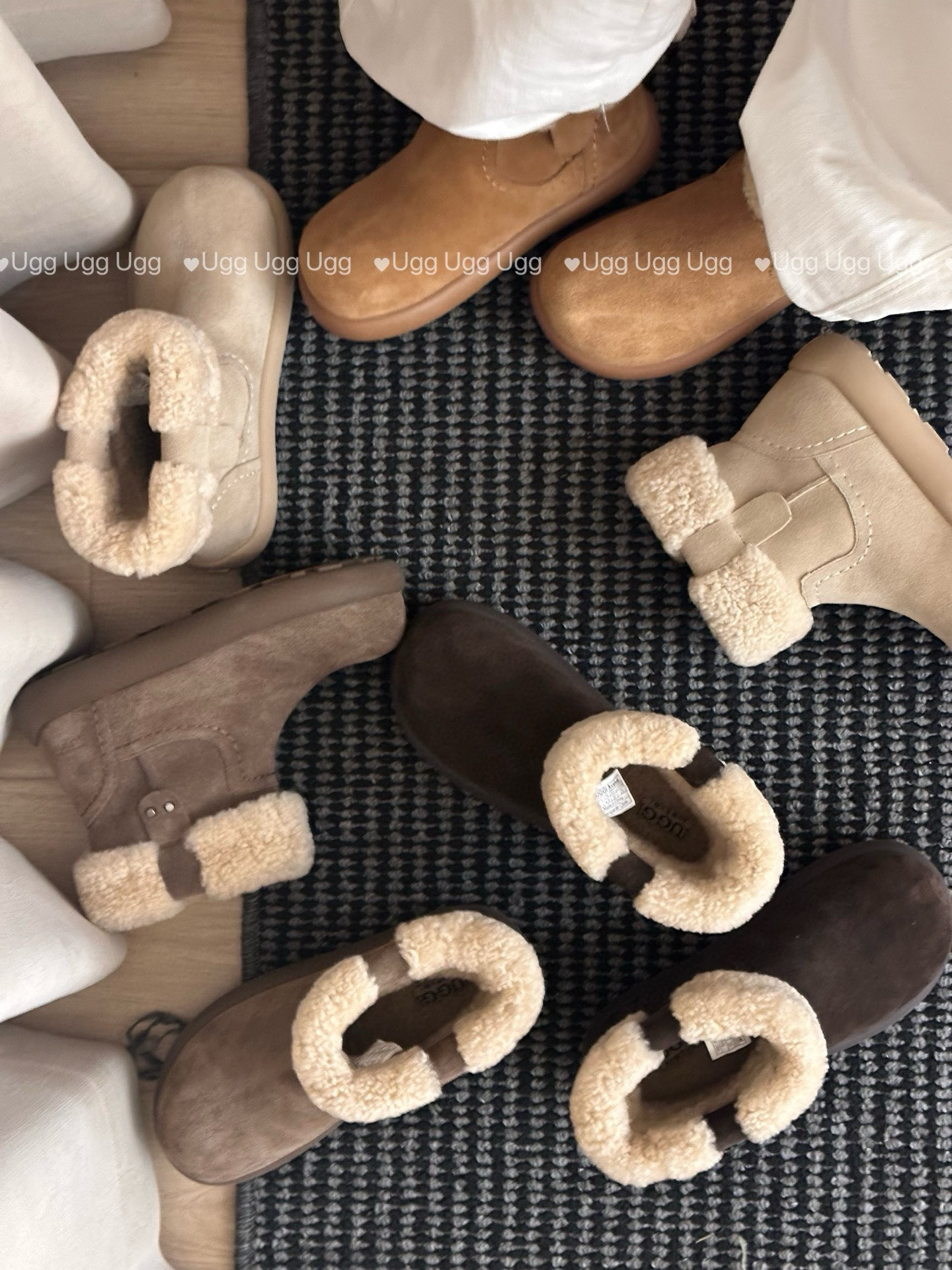 🔥𝐔*𝐠 ₂₀₂₅ . 卷毛泰迪土豆靴🧸土豆版型颜值高百搭卷羊毛内里 保暖舒适防滑大底不用担心天气四色S