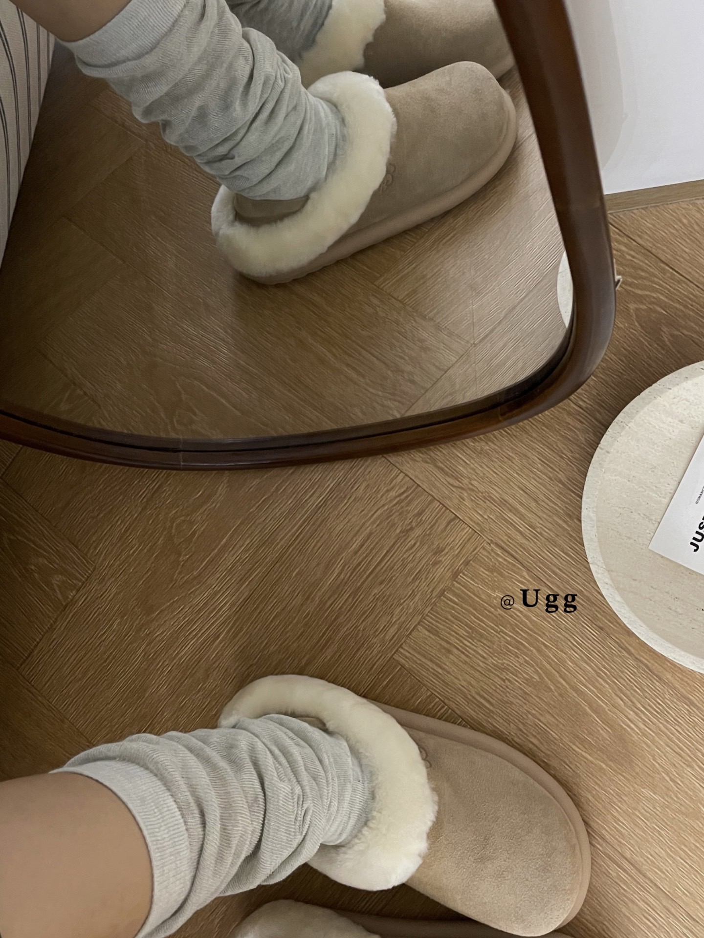 🔥UGG1 羊毛口两穿士豆鞋冬季新款拖鞋外穿厚底全包，让你的脚丫子整个冬天都暖洋洋的！简约的设计百搭任何