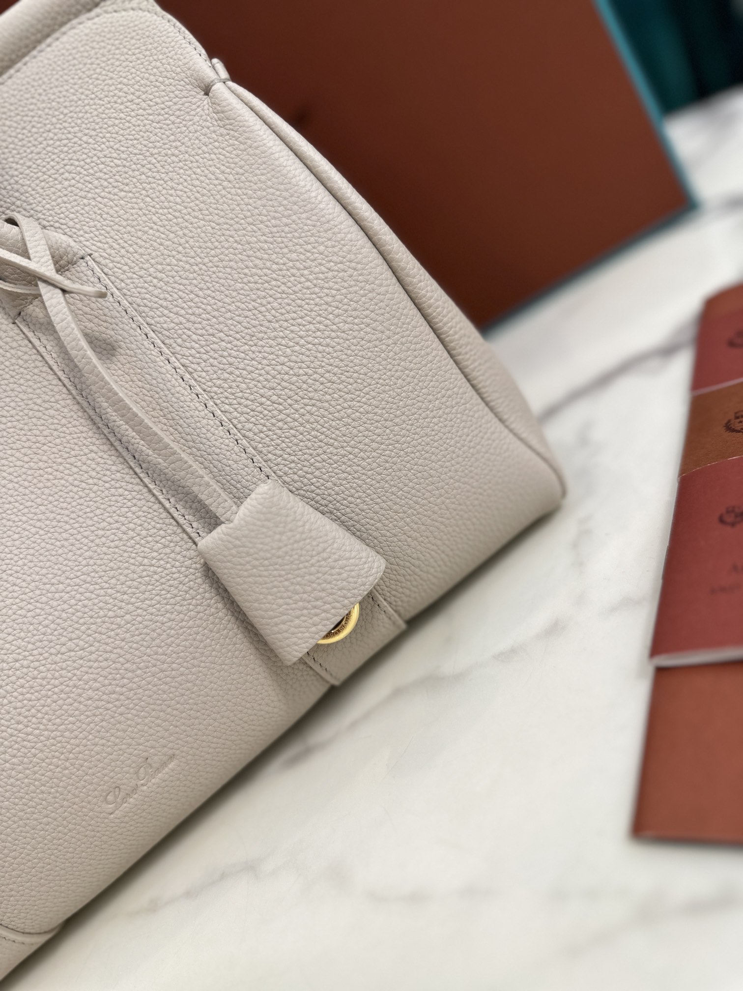 Loro Piana Loom Bag: Luxurious Cow Leather Handbag with Leather Handles - 图片 6