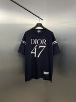 Dior Clothing T-Shirt Printing Cotton Short Sleeve