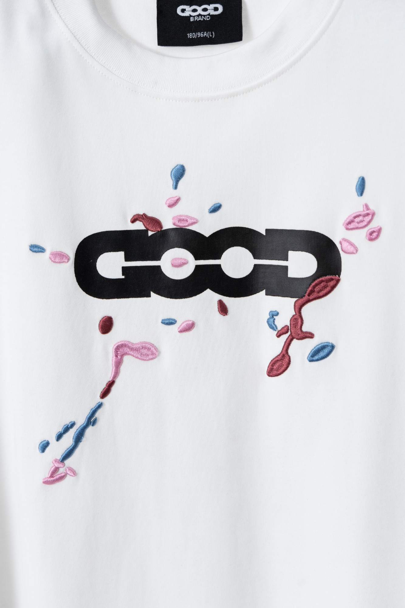 🅿️80
款号GD05
GOODBRAND 24S/S Color Jumping 多色泼墨短袖T恤

颜色：黑色 白色
码数：S M L XL