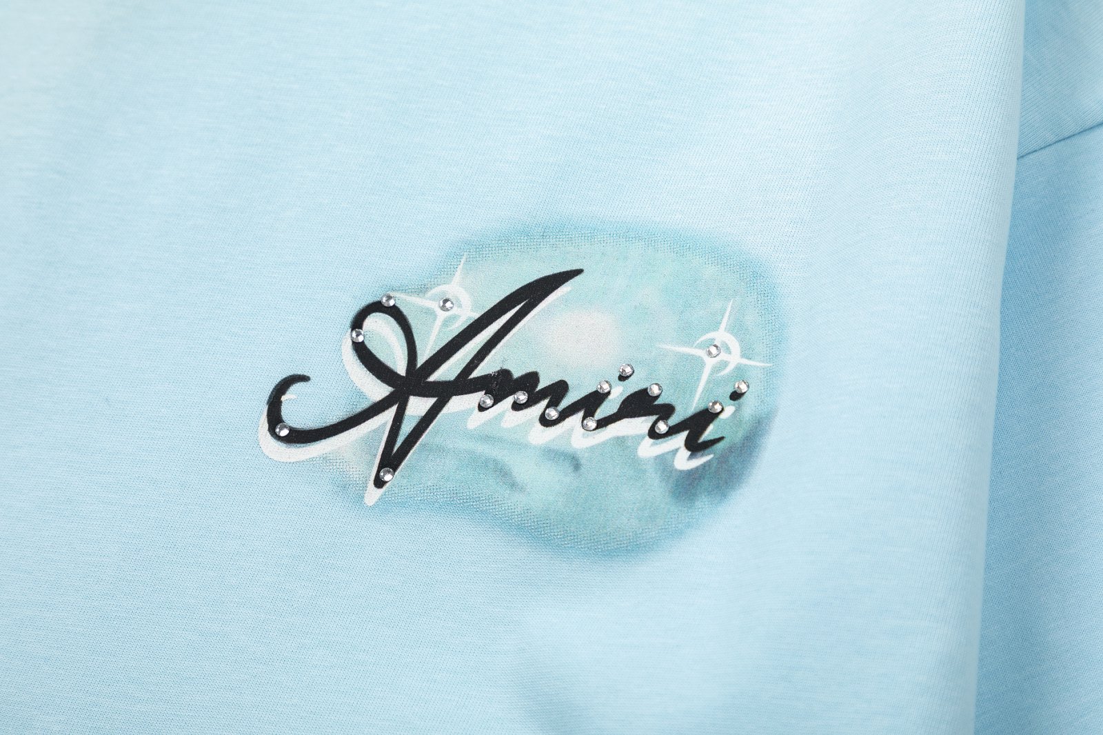Amuri Digital Printing Rigo: 300g Heavy Fabric in Black and Sky Blue, Sizes SM-XL - 图片 6