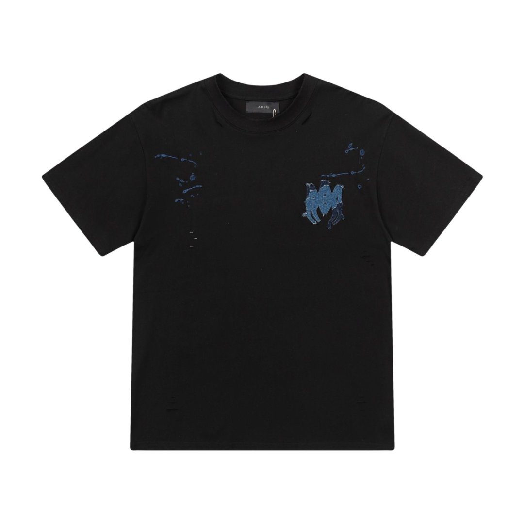 Miri Washes Water in Embroidered Hole with 300g Fabric, Black/White, Sizes SM-XL - 图片 4