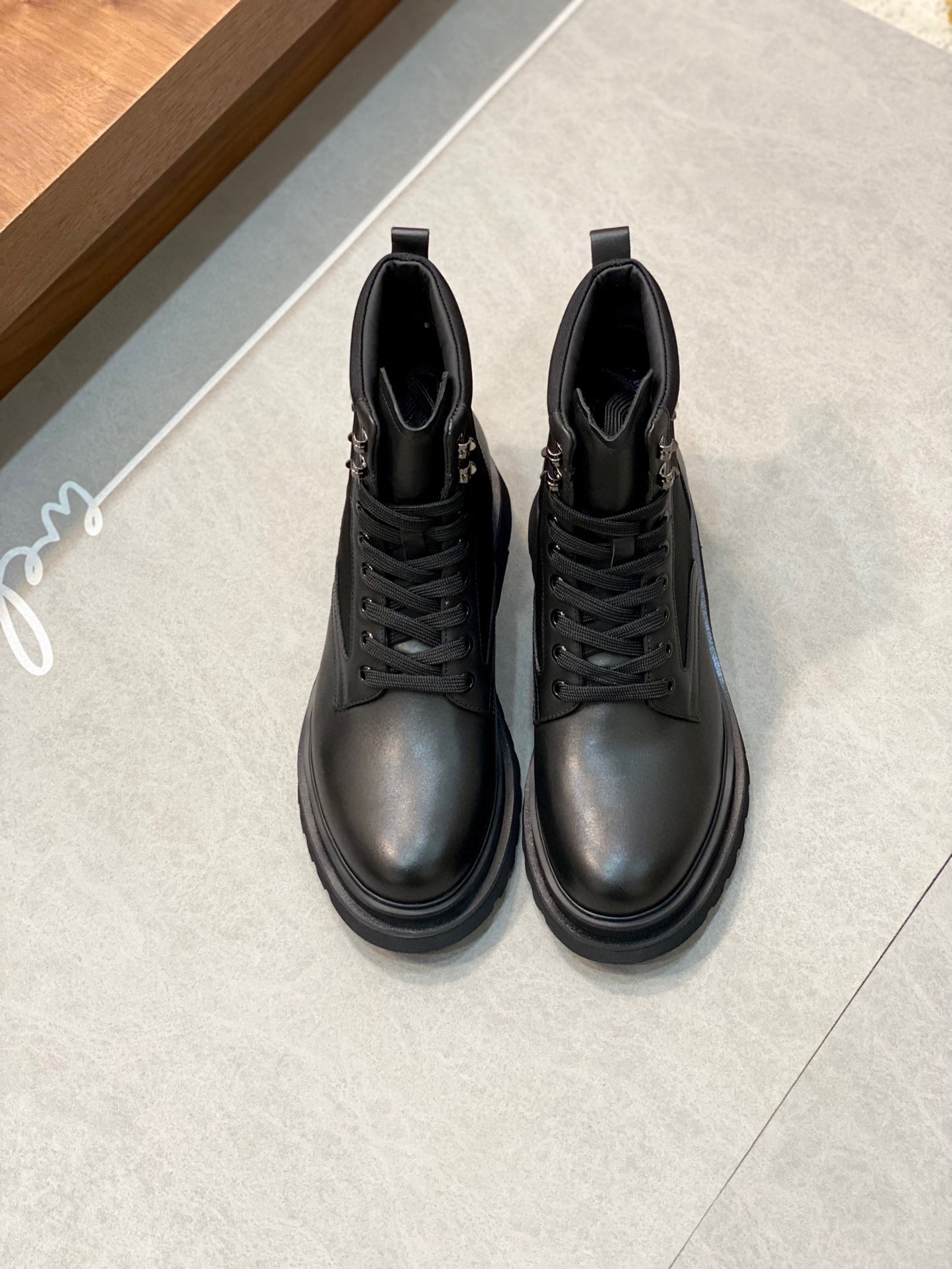 Real [PRADA] Prada - pedido original de alta calidad - original 🔝 piel de becerro Napa · tela de lona de marca · decor…