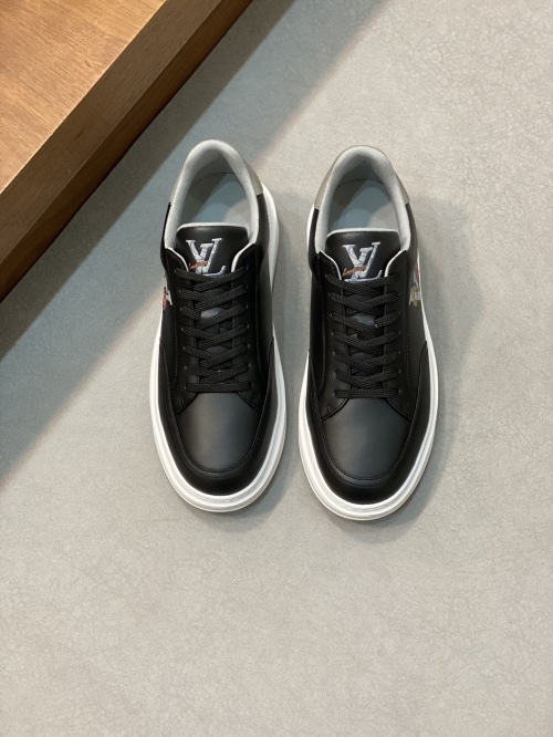 Louis Vuitton Nappa Leather Sneakers with Embossed Logo - Premium Quality 1 Louis Vuitton Nappa Leather Sneakers with Embossed Logo - Premium Quality