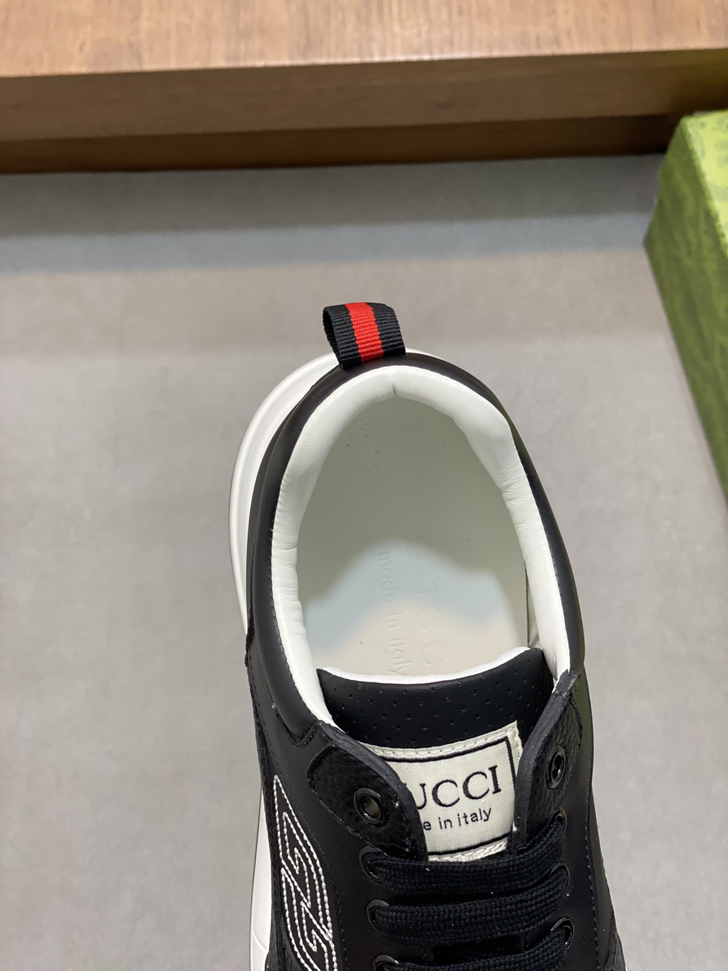 [Gucci] Gucci - Calidad de gama alta Original único - Parte superior: cuero de becerro Nappa, cuero 