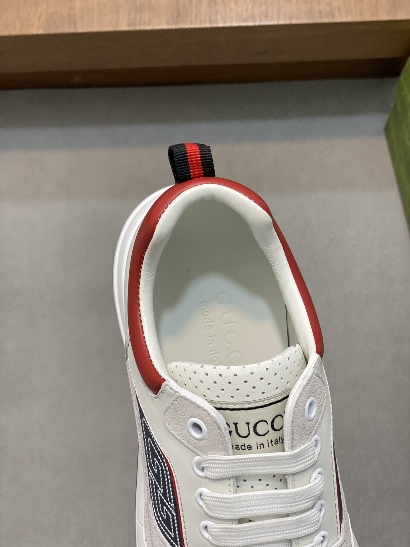 [Gucci] Gucci - Calidad de gama alta Original único - Parte superior: cuero de becerro Nappa, cuero 