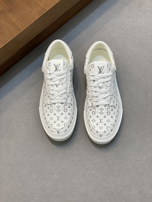Louis Vuitton Nappa Leather Monogram Sneakers, White, Size 39-44 1 Louis Vuitton Nappa Leather Monogram Sneakers, White, Size 39-44