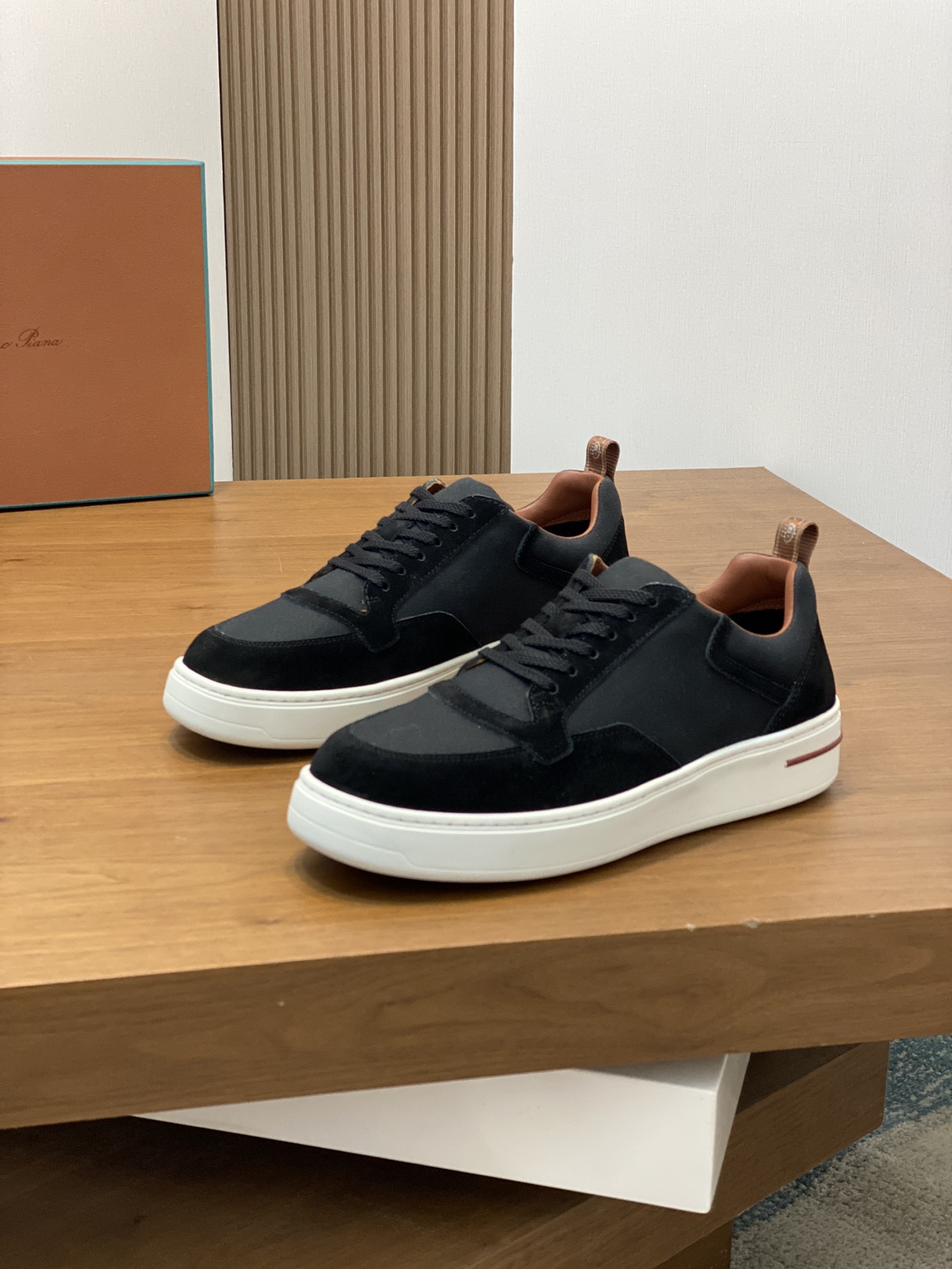 LoroPiana/Noyo Pia Nuevo WeekendWalk Zapatillas de suela gruesa para hombre, impermeables y a prueba