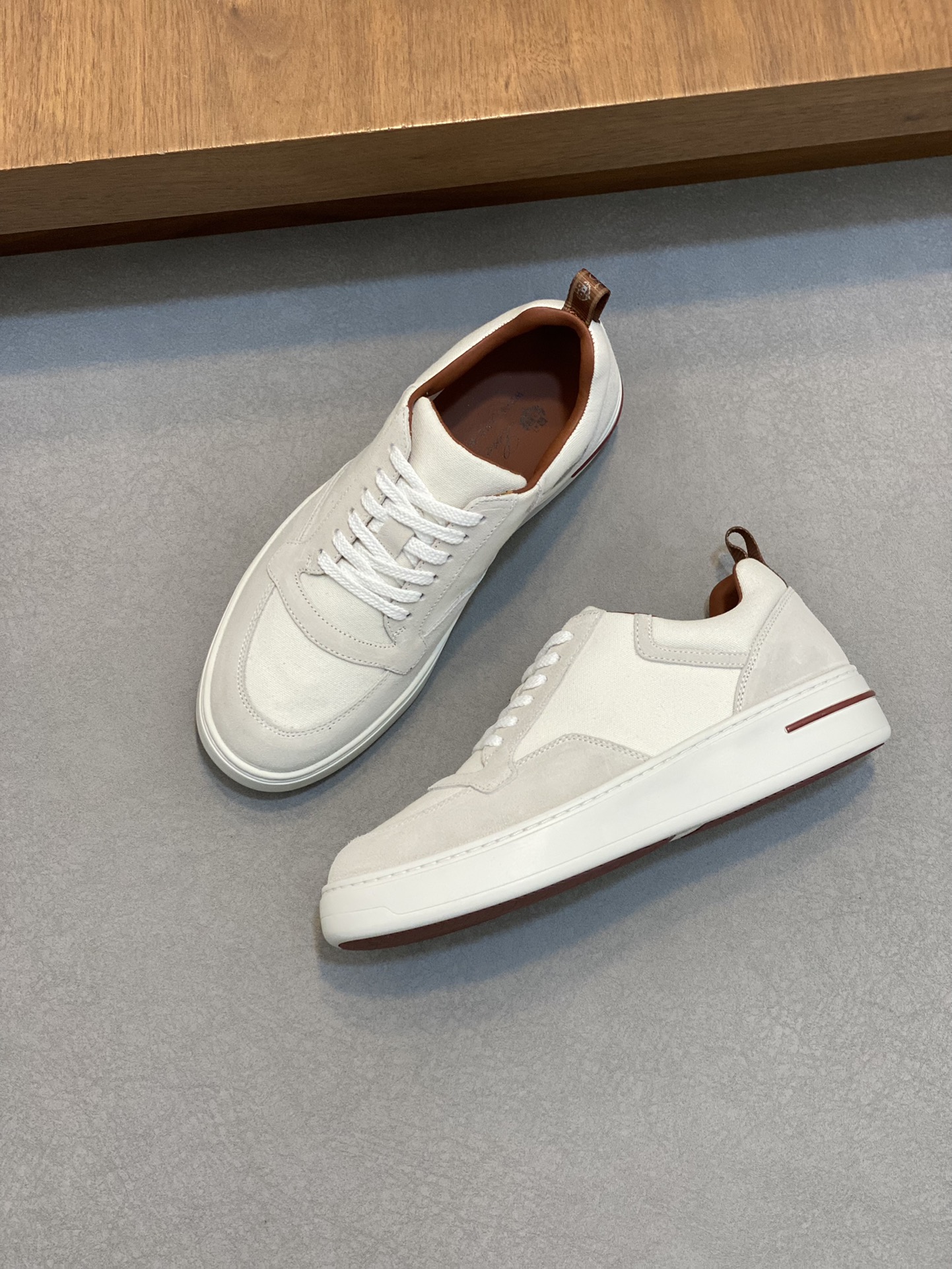 LoroPiana/Noyo Pia Nuevo WeekendWalk Zapatillas de suela gruesa para hombre, impermeables y a prueba