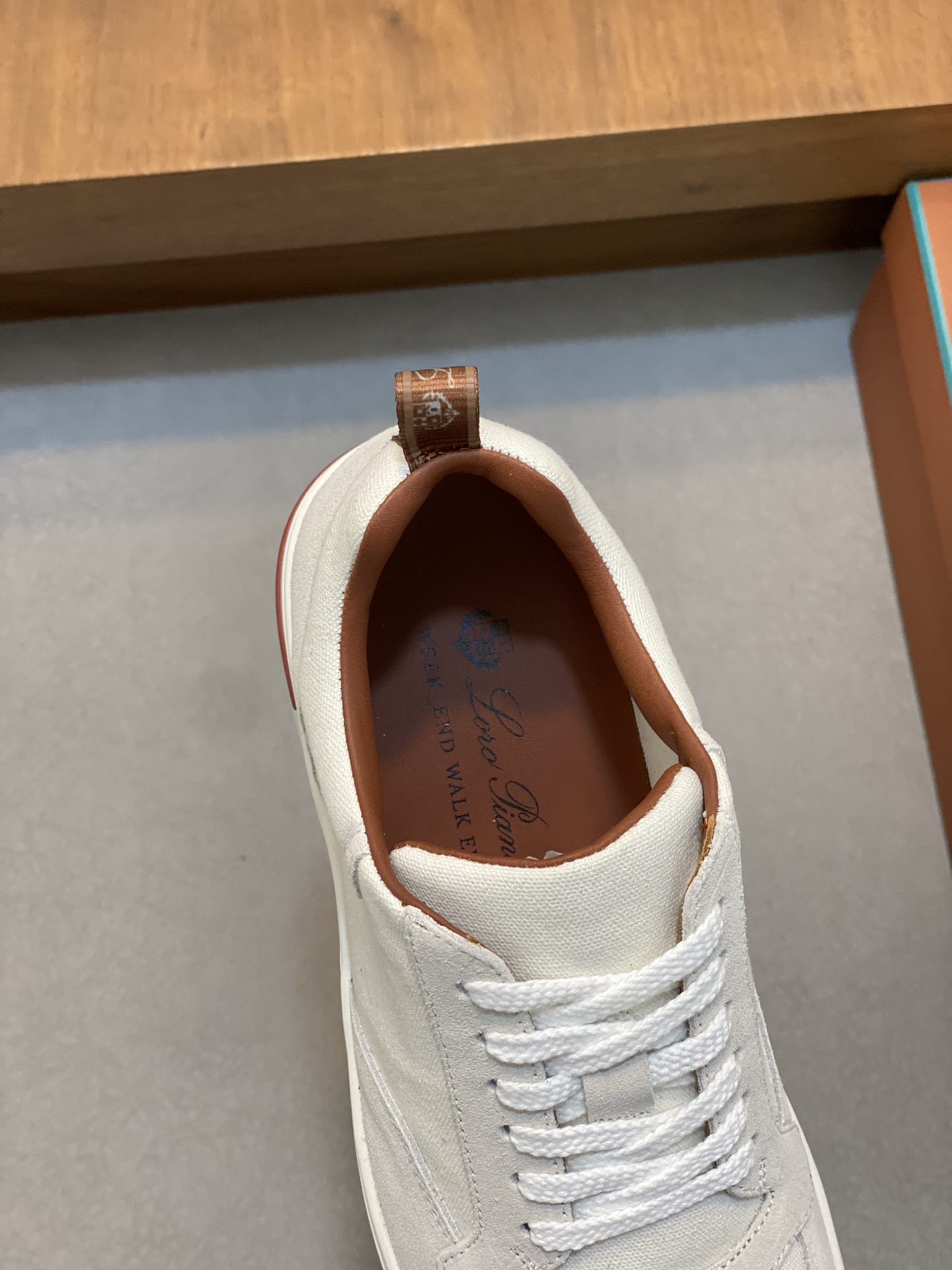 LoroPiana/Noyo Pia Nuevo WeekendWalk Zapatillas de suela gruesa para hombre, impermeables y a prueba