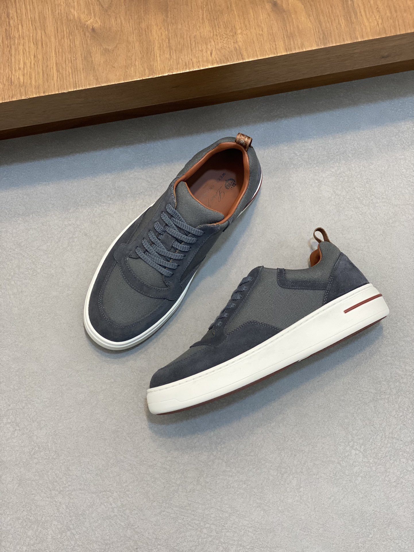 LoroPiana/Noyo Pia Nuevo WeekendWalk Zapatillas de suela gruesa para hombre, impermeables y a prueba