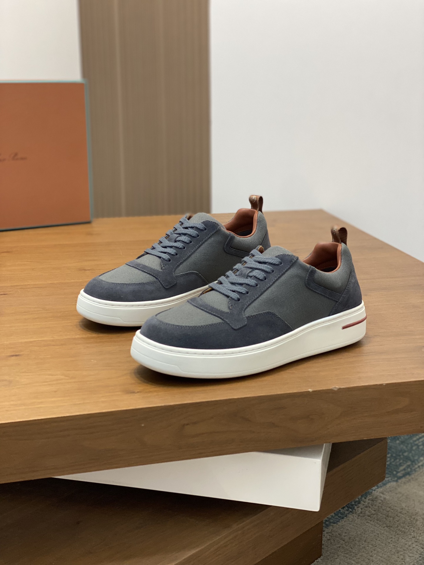 LoroPiana/Noyo Pia Nuevo WeekendWalk Zapatillas de suela gruesa para hombre, impermeables y a prueba
