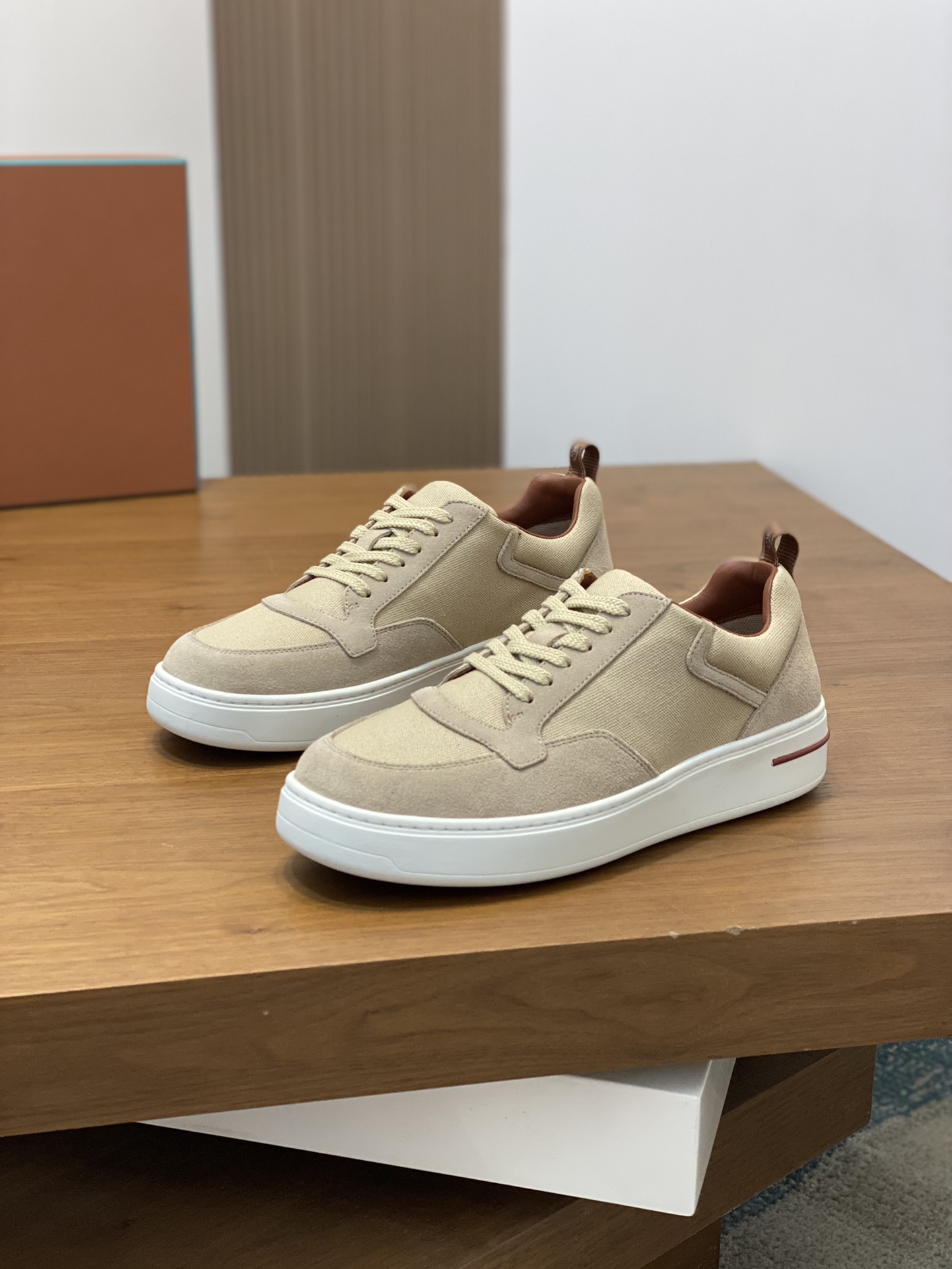 LoroPiana/Noyo Pia Nuevo WeekendWalk Zapatillas de suela gruesa para hombre, impermeables y a prueba