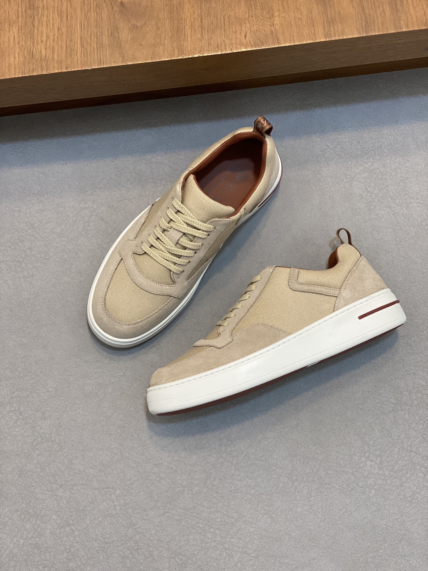 LoroPiana/Noyo Pia Nuevo WeekendWalk Zapatillas de suela gruesa para hombre, impermeables y a prueba