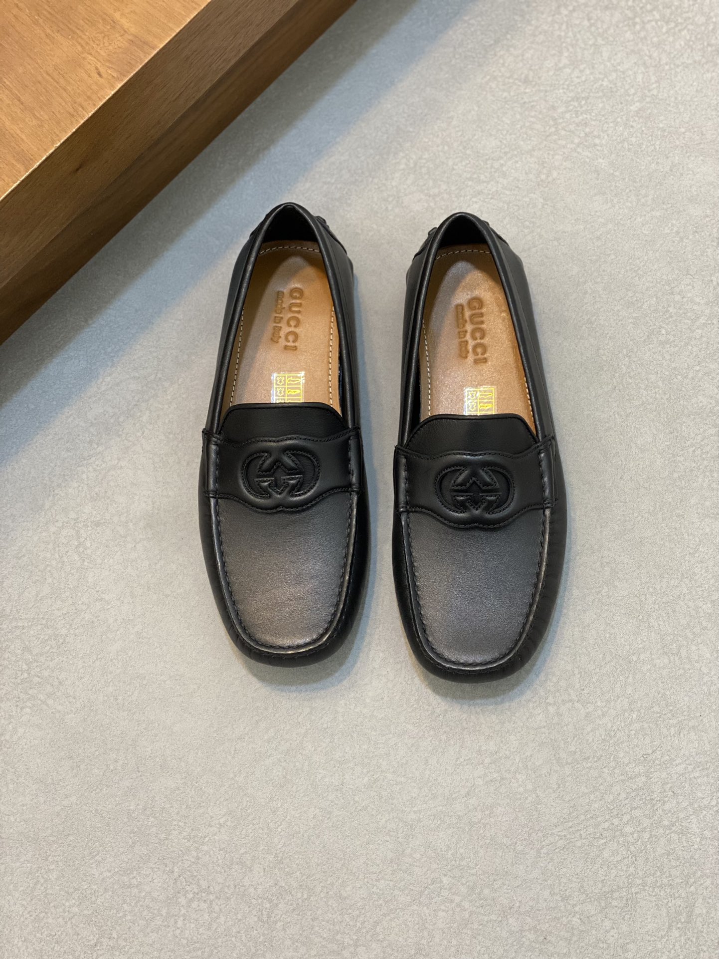 Real [Gucci GUCCI] (Niuli de gama alta) nuevo estilo 🍀Gucci * - ¡Zapatos Gucci Peas! Hecho de piel de vaca original im…