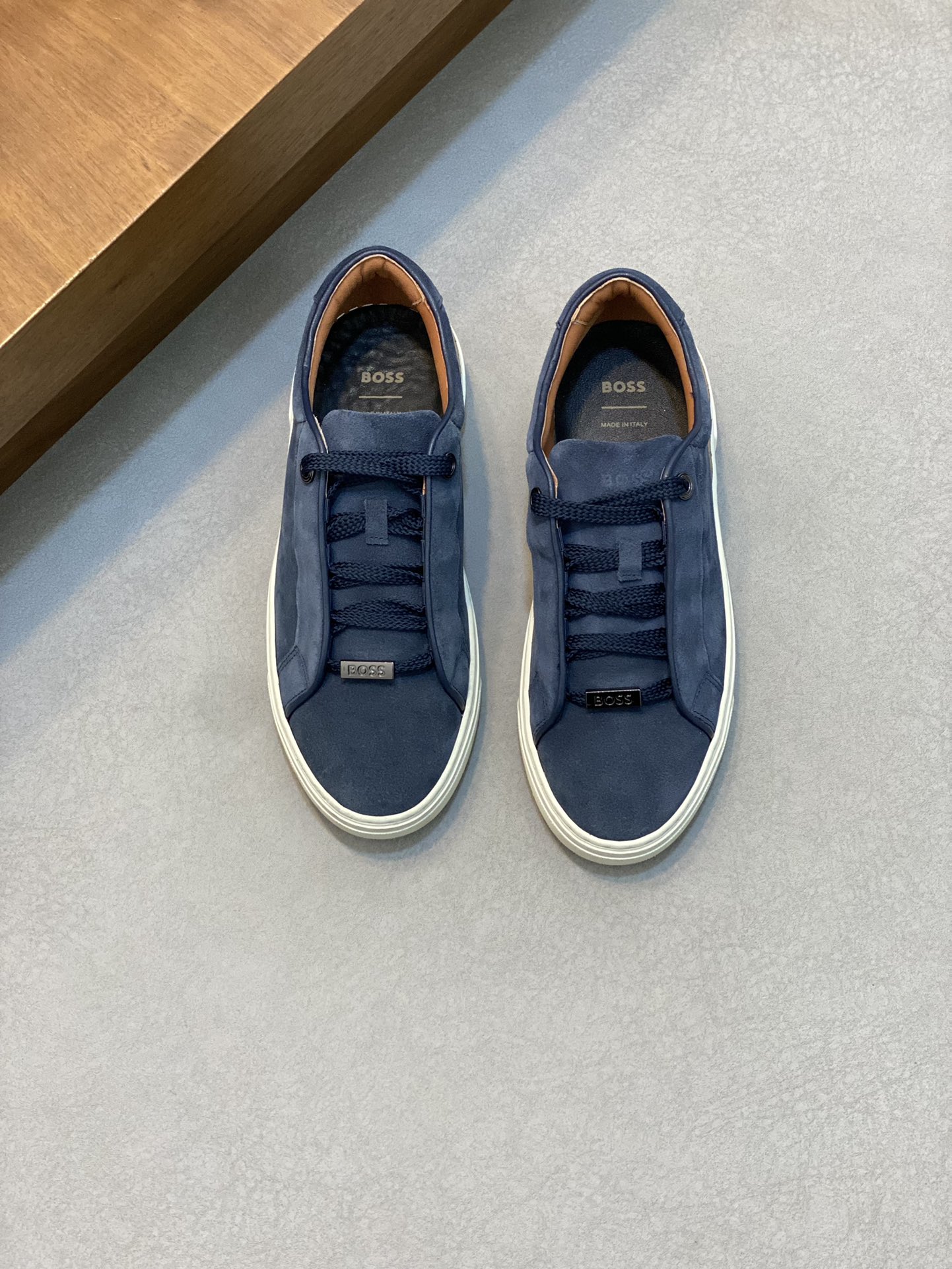 Boss zapatillas de deporte casuales de los hombres, la versión original del molde abierto, capa de l