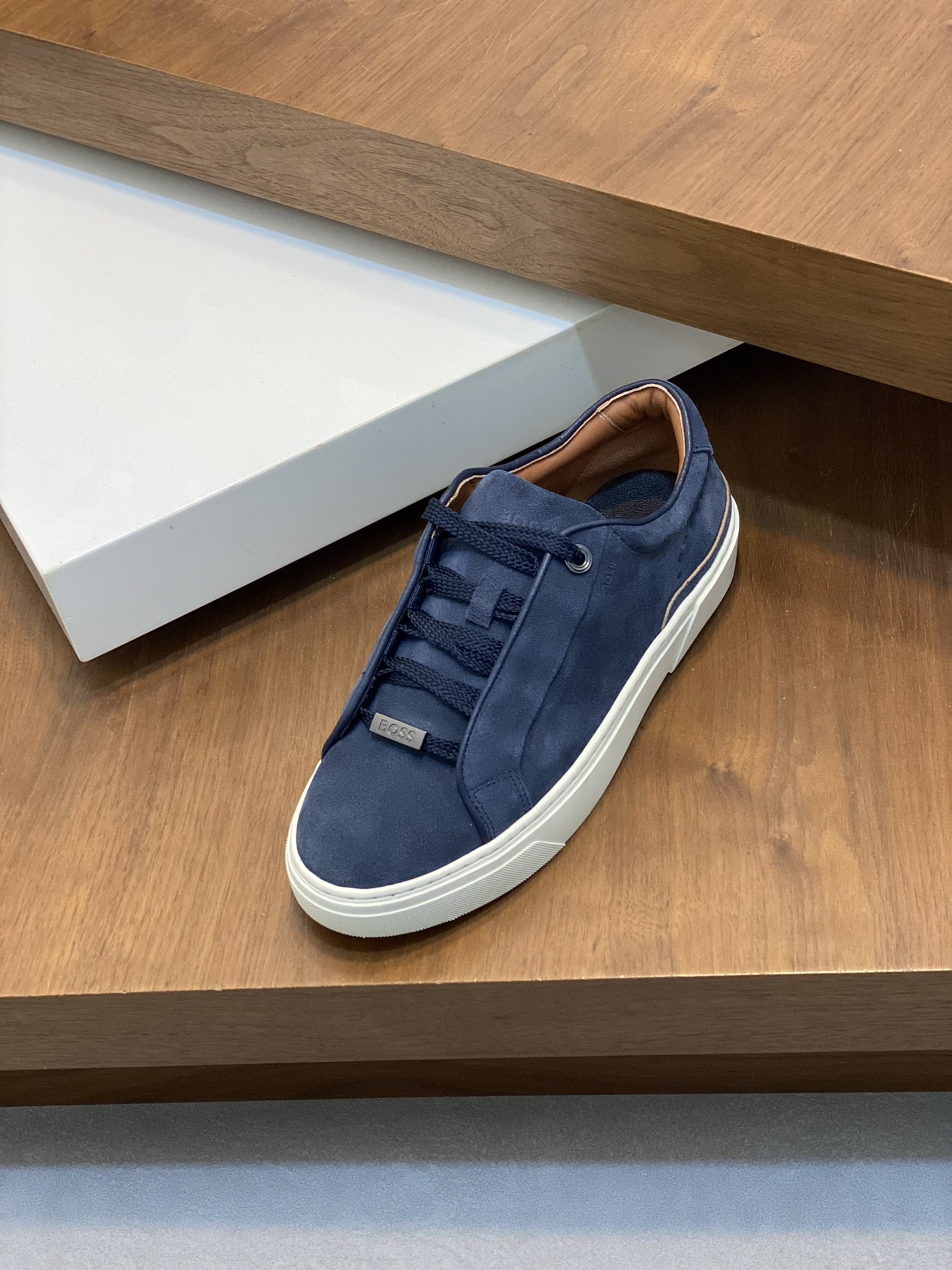 Boss zapatillas de deporte casuales de los hombres, la versión original del molde abierto, capa de l