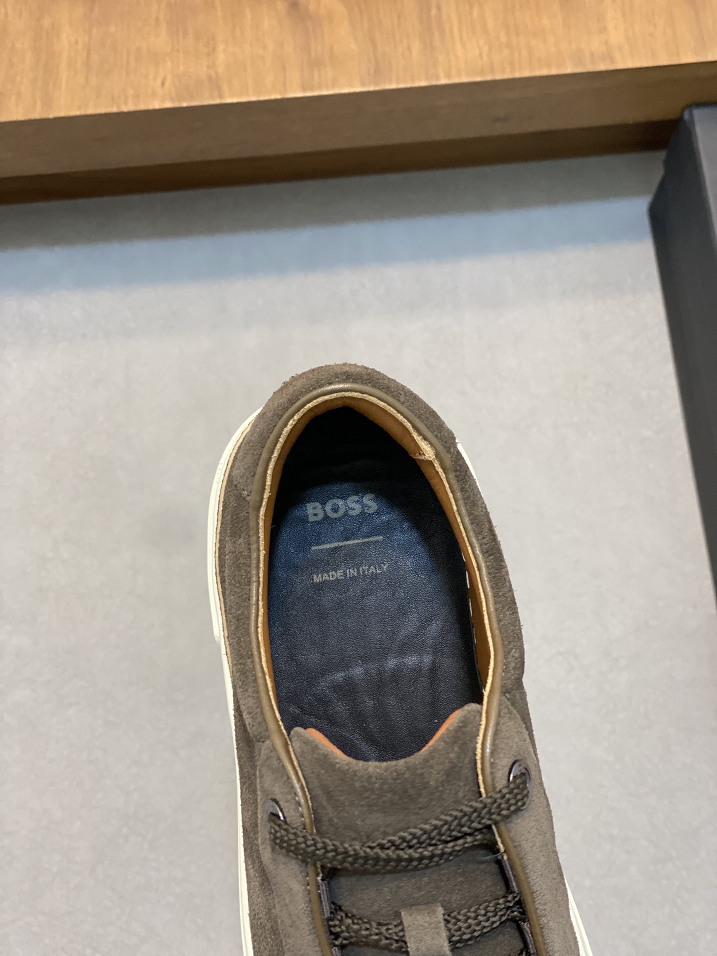 Boss zapatillas de deporte casuales de los hombres, la versión original del molde abierto, capa de l
