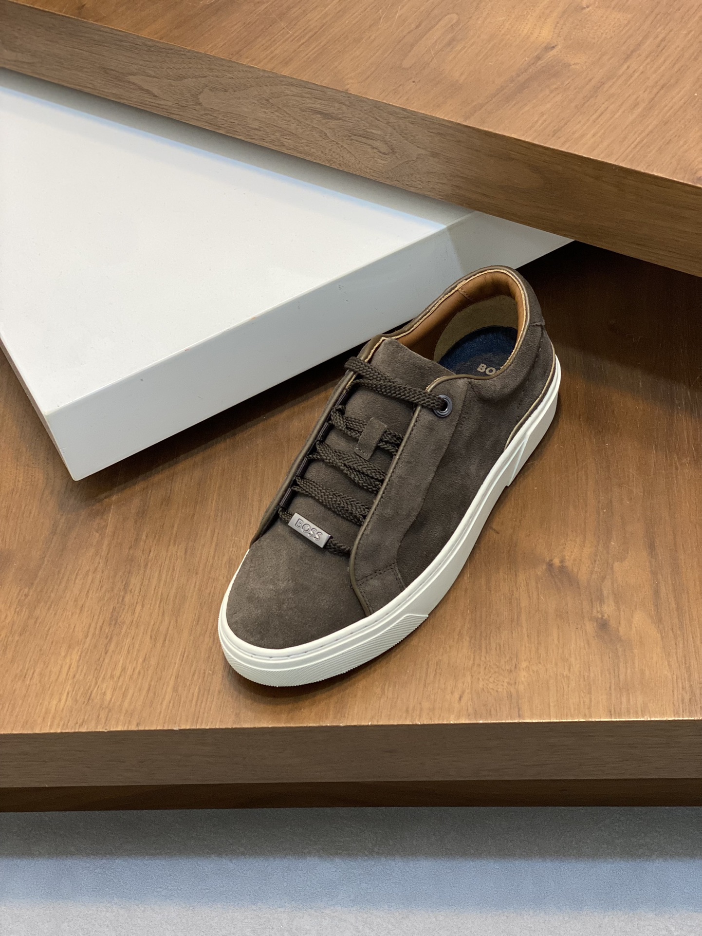 Boss zapatillas de deporte casuales de los hombres, la versión original del molde abierto, capa de l