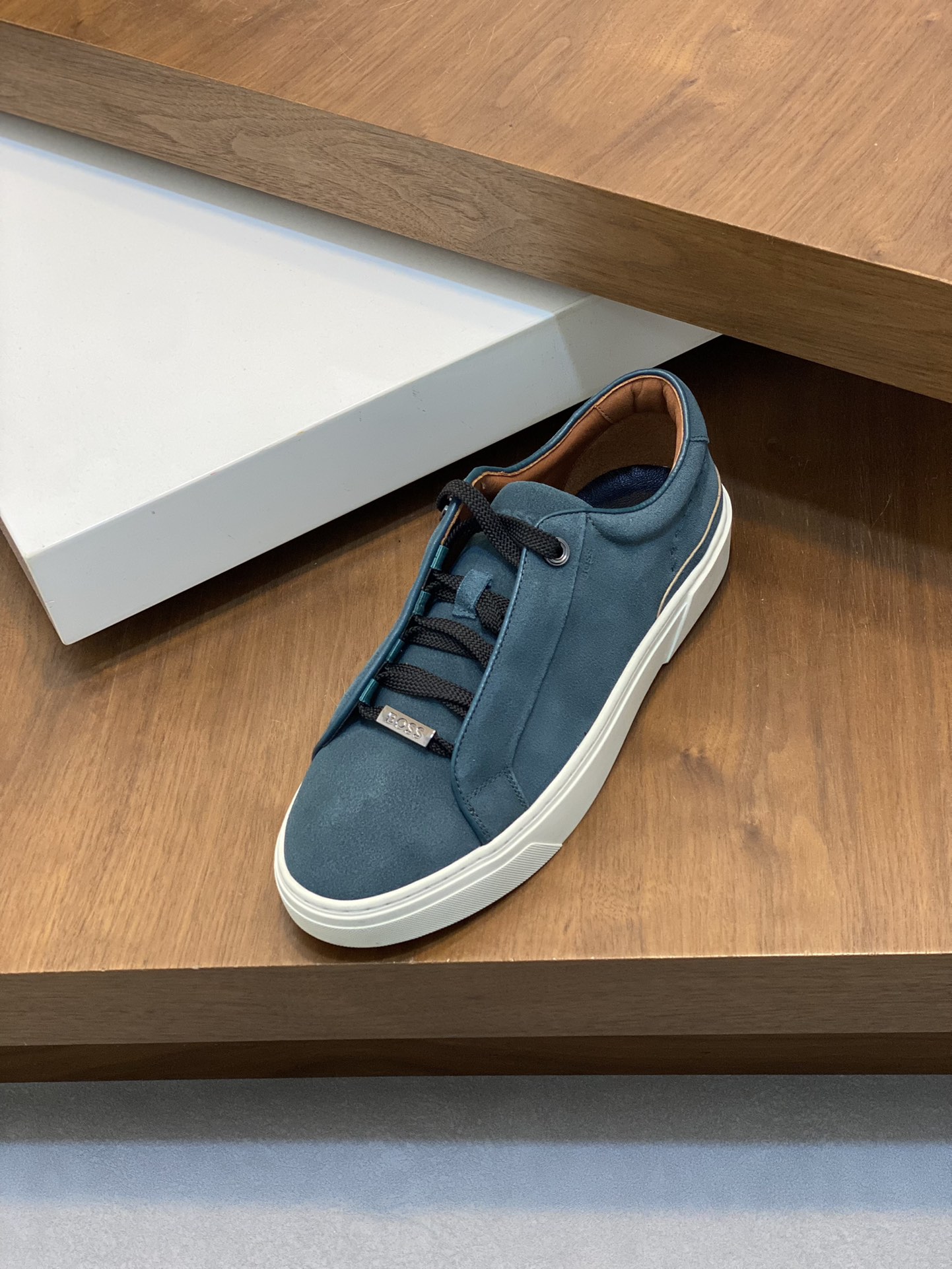 Boss zapatillas de deporte casuales de los hombres, la versión original del molde abierto, capa de l