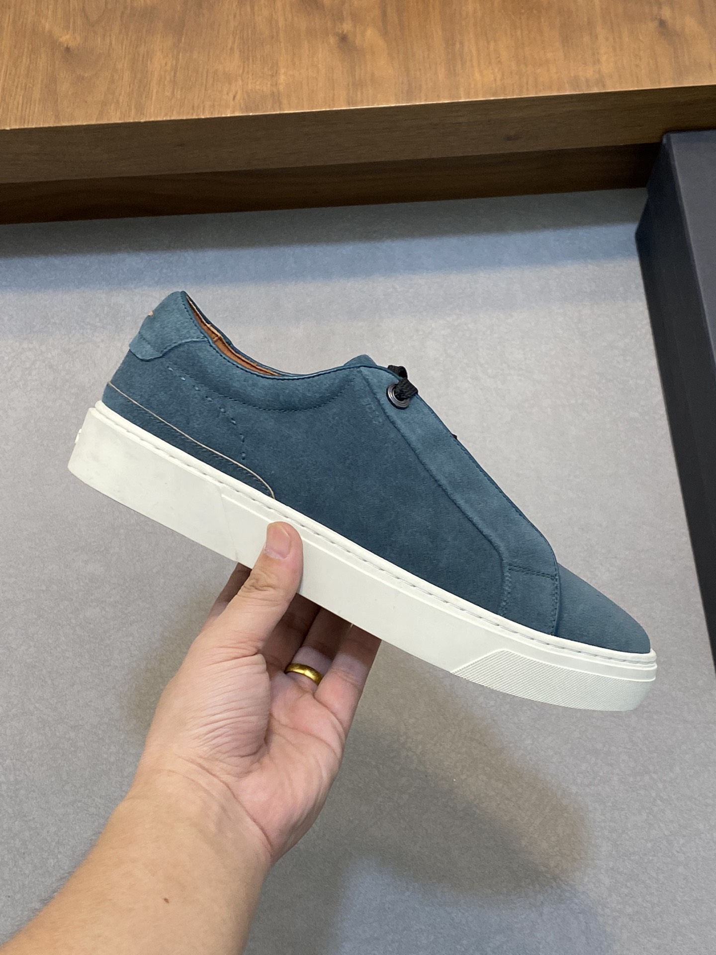 Boss zapatillas de deporte casuales de los hombres, la versión original del molde abierto, capa de l
