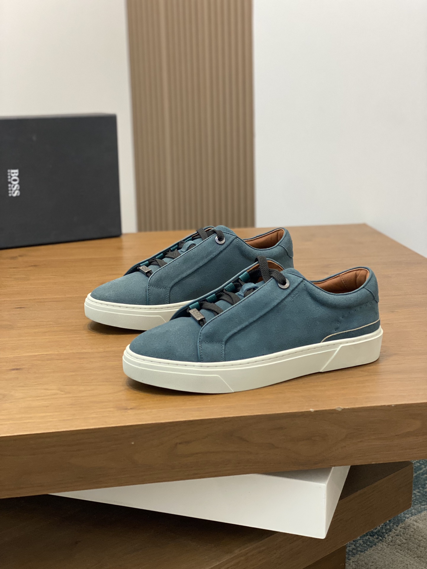 Boss zapatillas de deporte casuales de los hombres, la versión original del molde abierto, capa de l