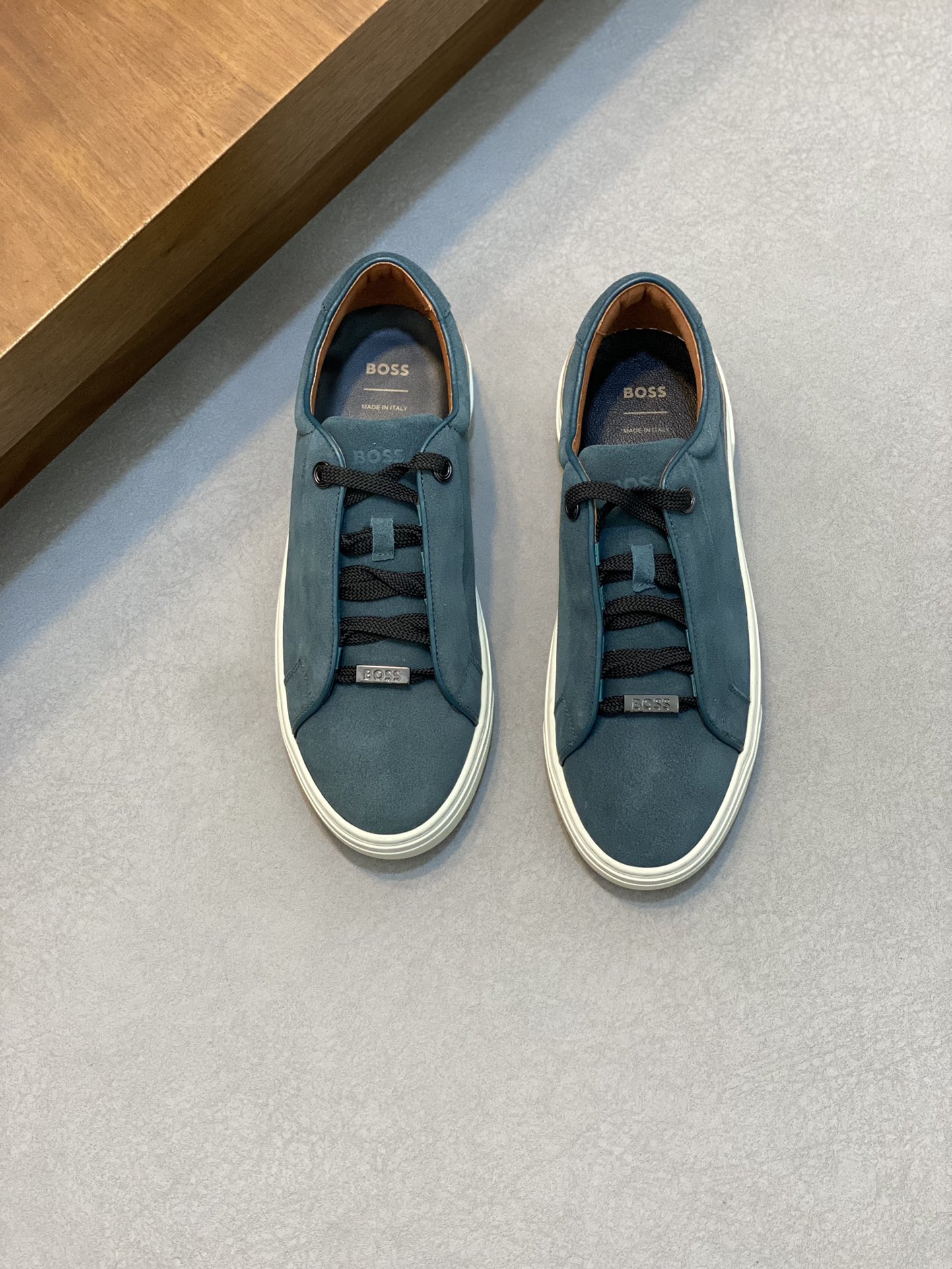 Boss zapatillas de deporte casuales de los hombres, la versión original del molde abierto, capa de l