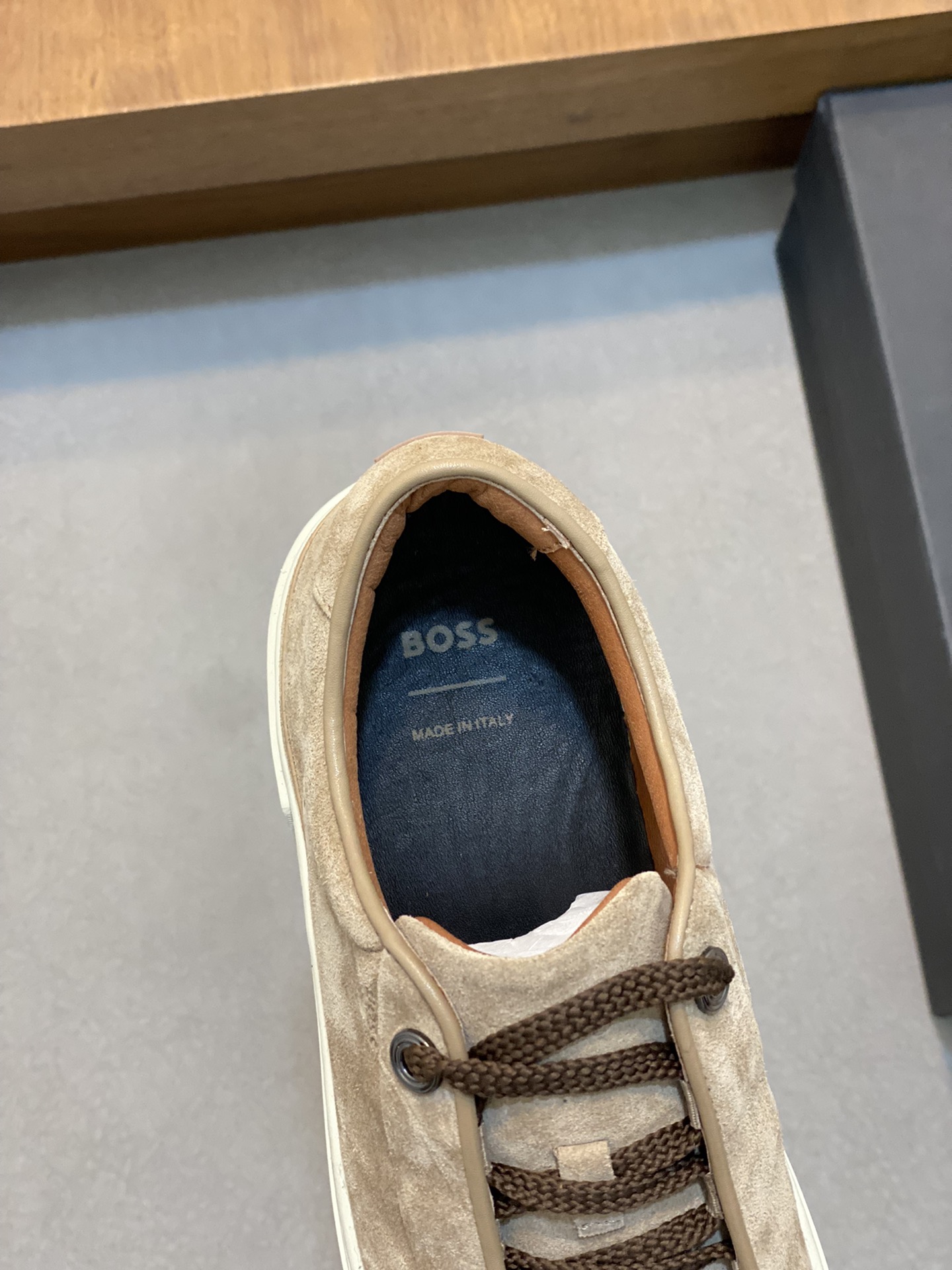 Boss zapatillas de deporte casuales de los hombres, la versión original del molde abierto, capa de l