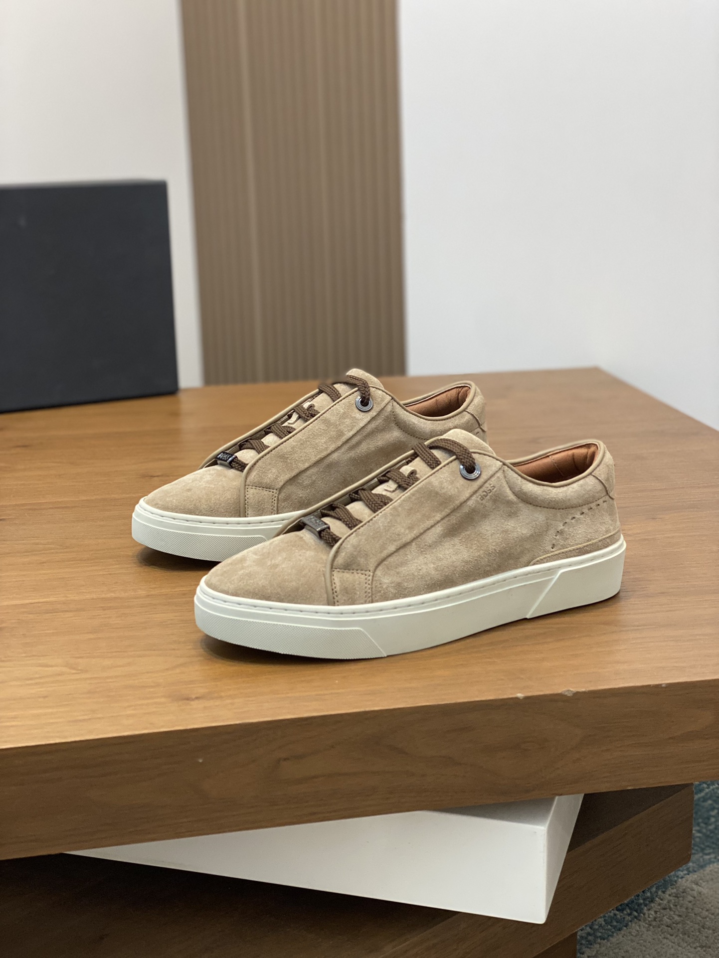 Boss zapatillas de deporte casuales de los hombres, la versión original del molde abierto, capa de l