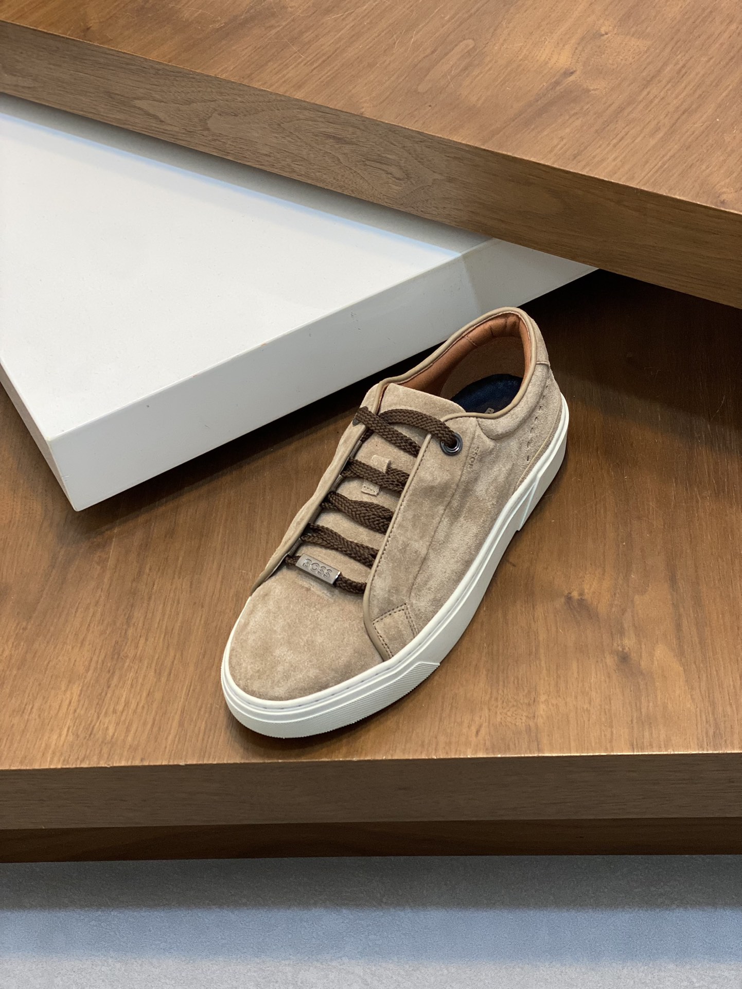 Boss zapatillas de deporte casuales de los hombres, la versión original del molde abierto, capa de l