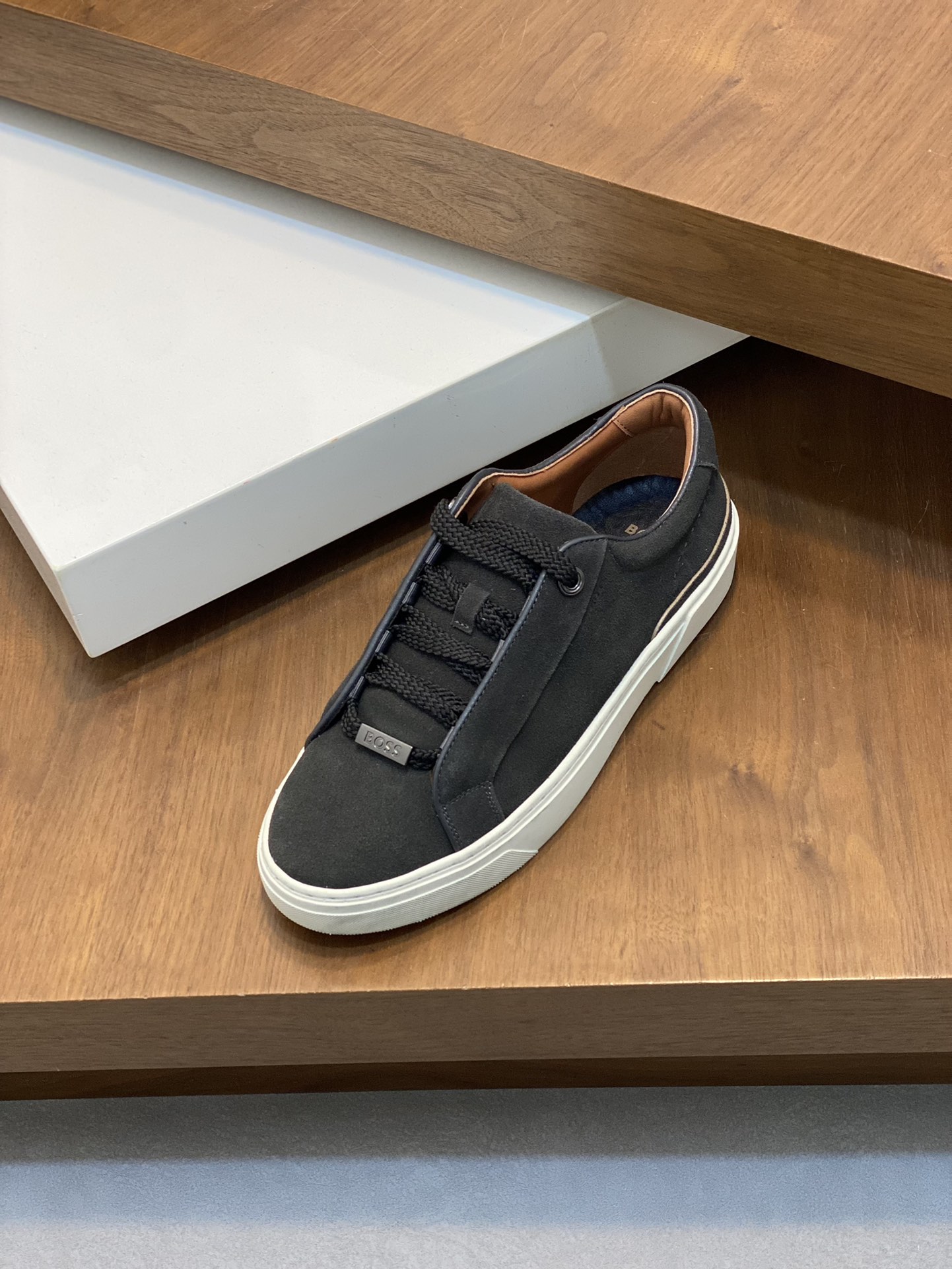 Boss zapatillas de deporte casuales de los hombres, la versión original del molde abierto, capa de l