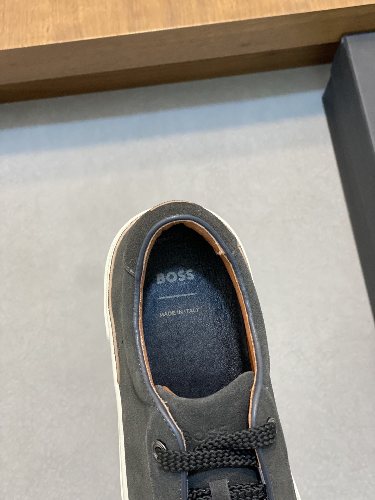 Boss zapatillas de deporte casuales de los hombres, la versión original del molde abierto, capa de l