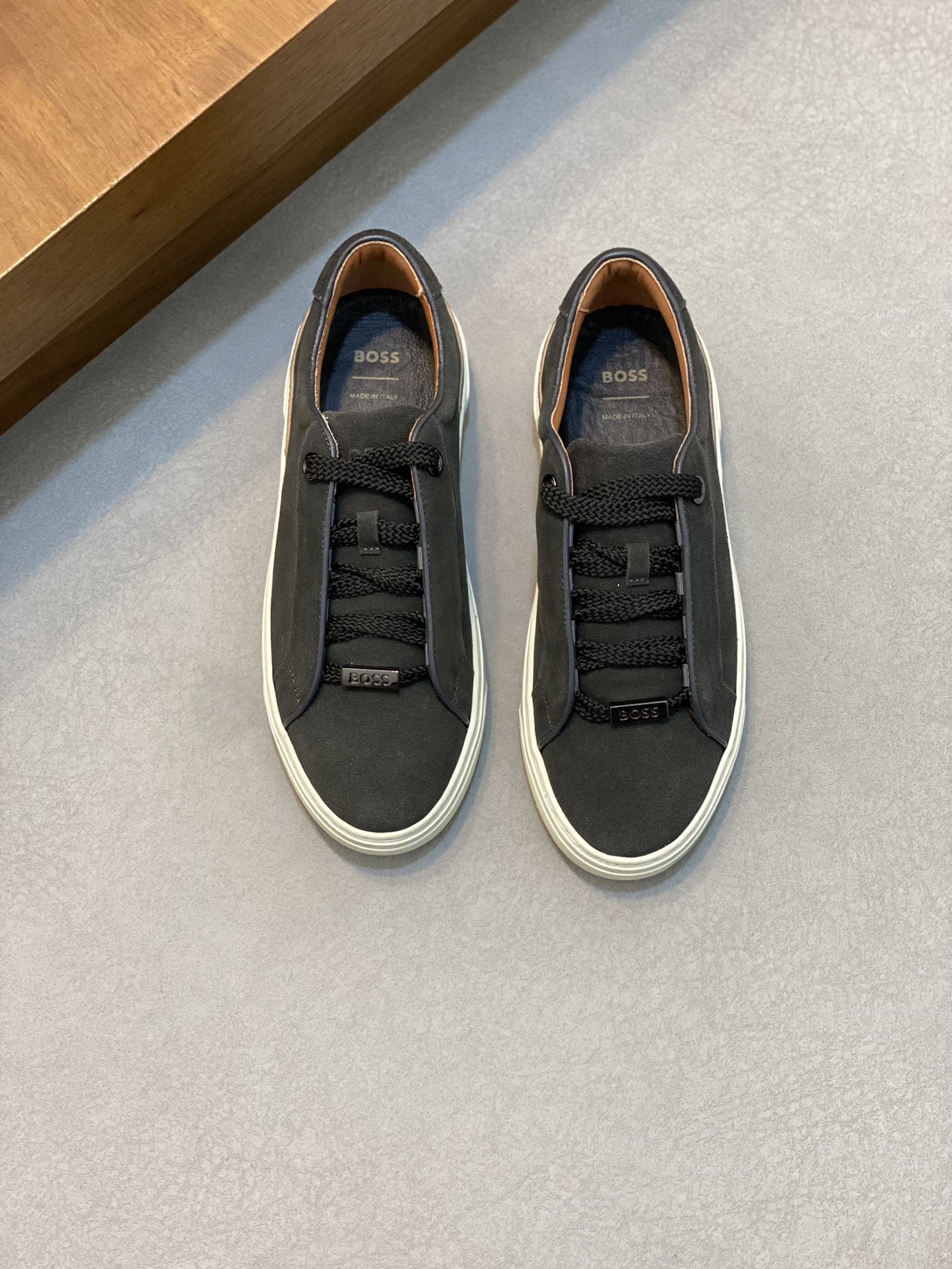 Boss zapatillas de deporte casuales de los hombres, la versión original del molde abierto, capa de l