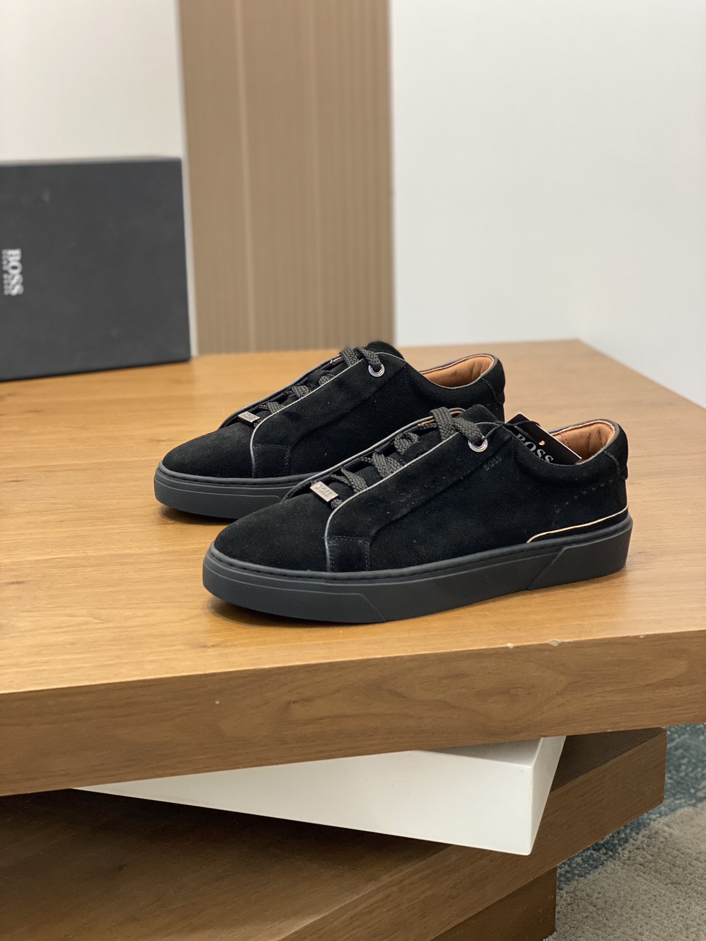 Boss zapatillas de deporte casuales de los hombres, la versión original del molde abierto, capa de l