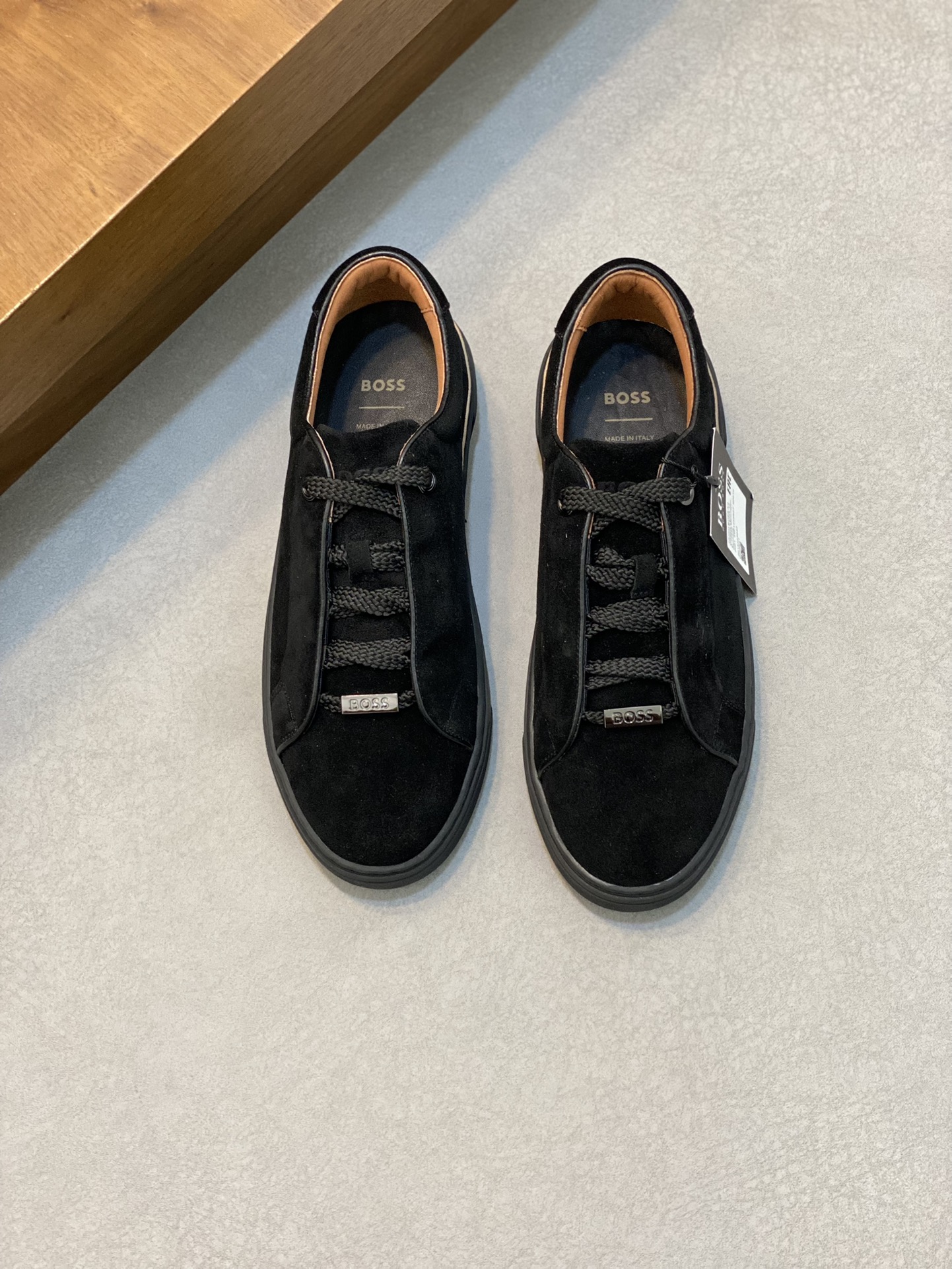 Boss zapatillas de deporte casuales de los hombres, la versión original del molde abierto, capa de l