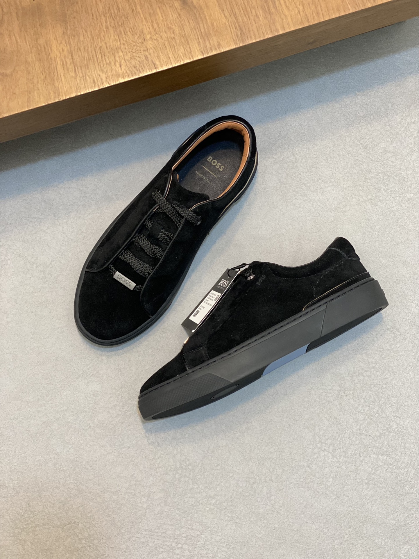 Boss zapatillas de deporte casuales de los hombres, la versión original del molde abierto, capa de l