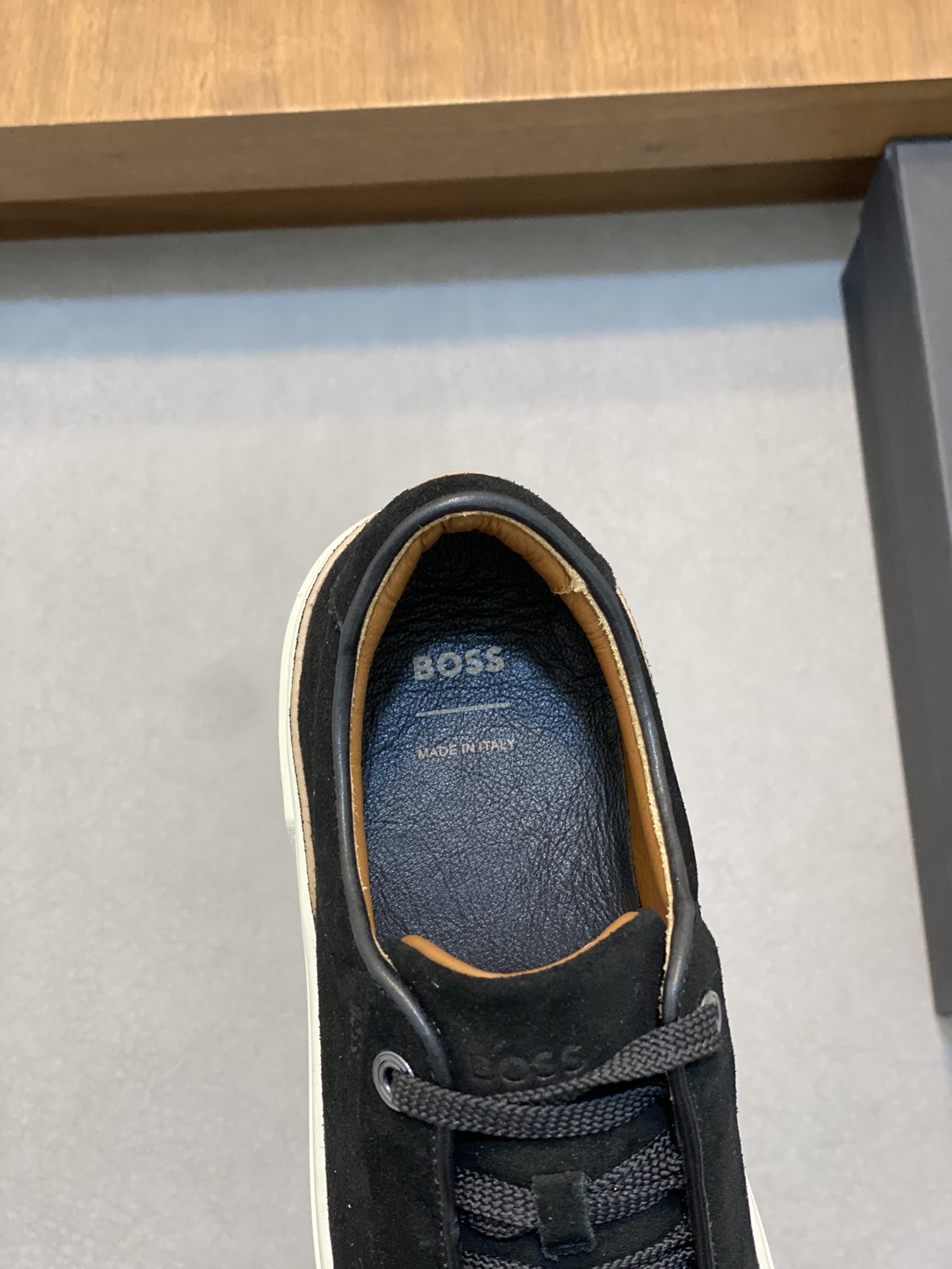 Boss zapatillas de deporte casuales de los hombres, la versión original del molde abierto, capa de l
