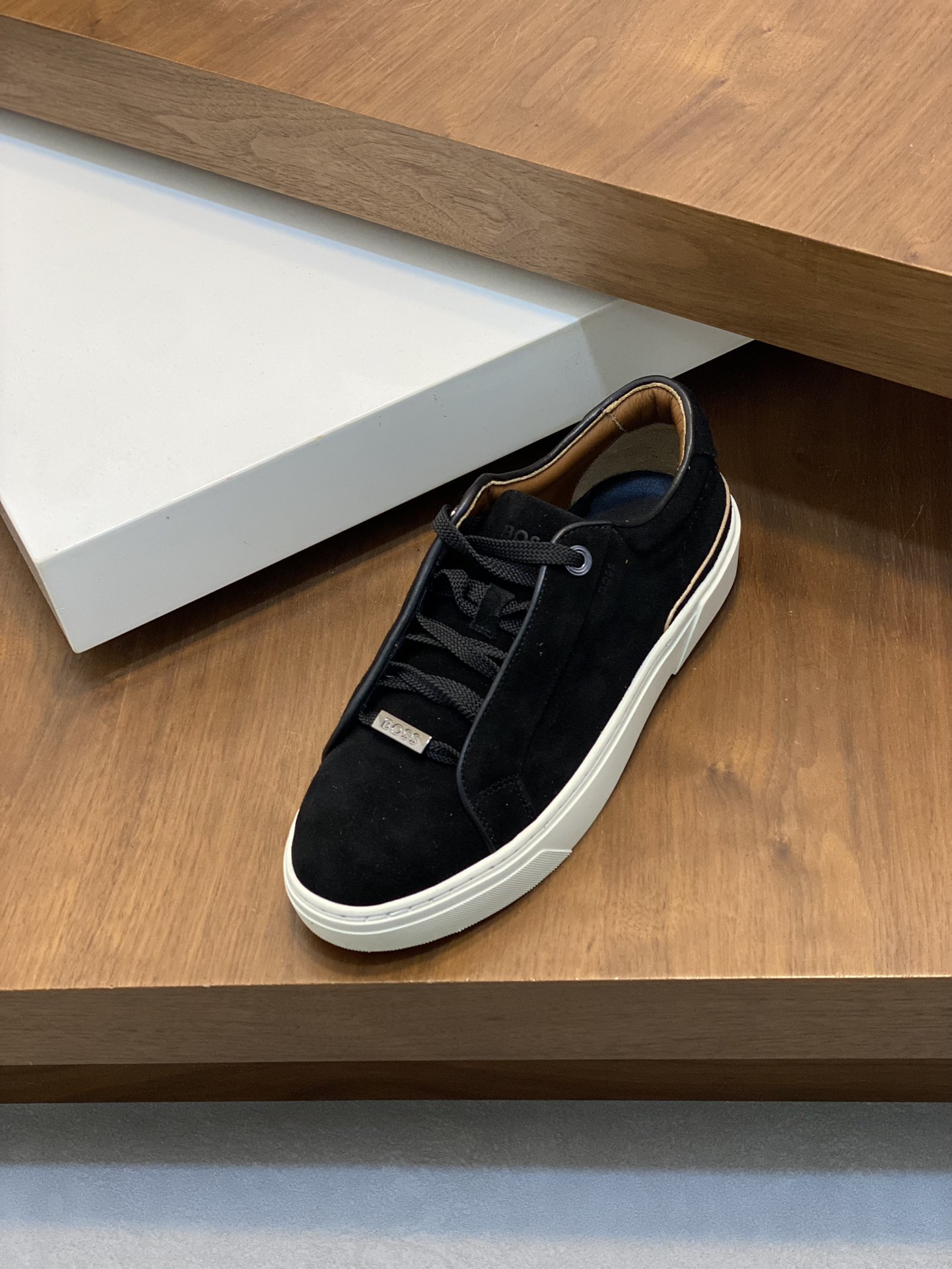 Boss zapatillas de deporte casuales de los hombres, la versión original del molde abierto, capa de l