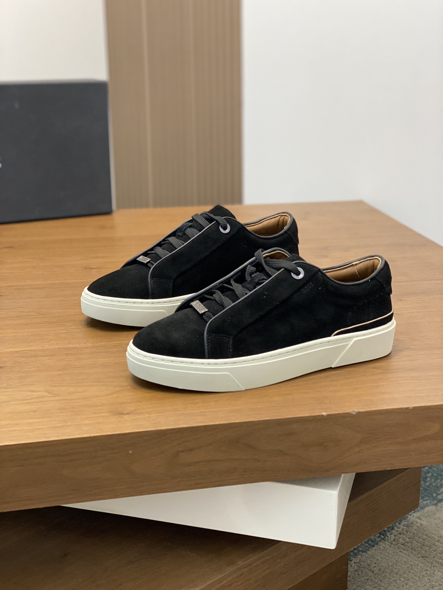 Boss zapatillas de deporte casuales de los hombres, la versión original del molde abierto, capa de l