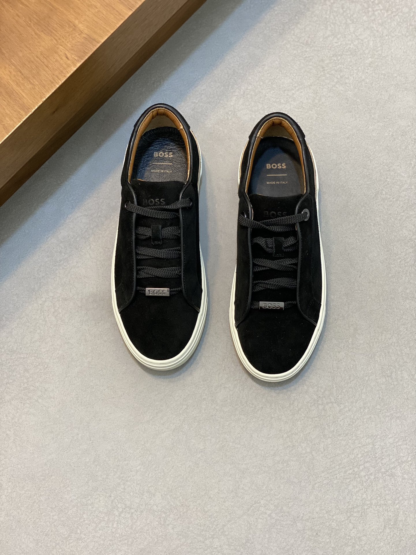 Boss zapatillas de deporte casuales de los hombres, la versión original del molde abierto, capa de l