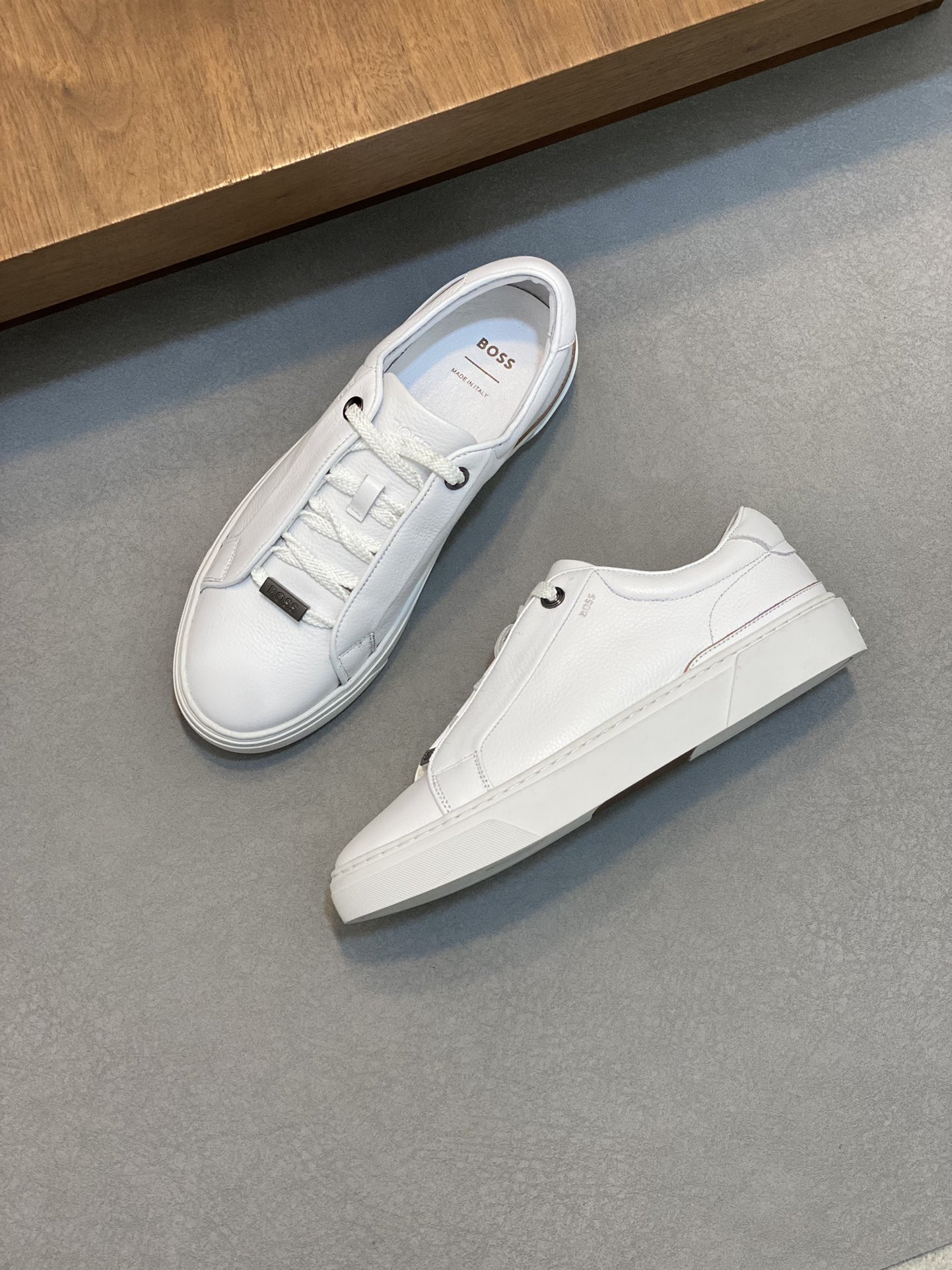 Boss zapatillas de deporte casuales de los hombres, la versión original del molde abierto, capa de l