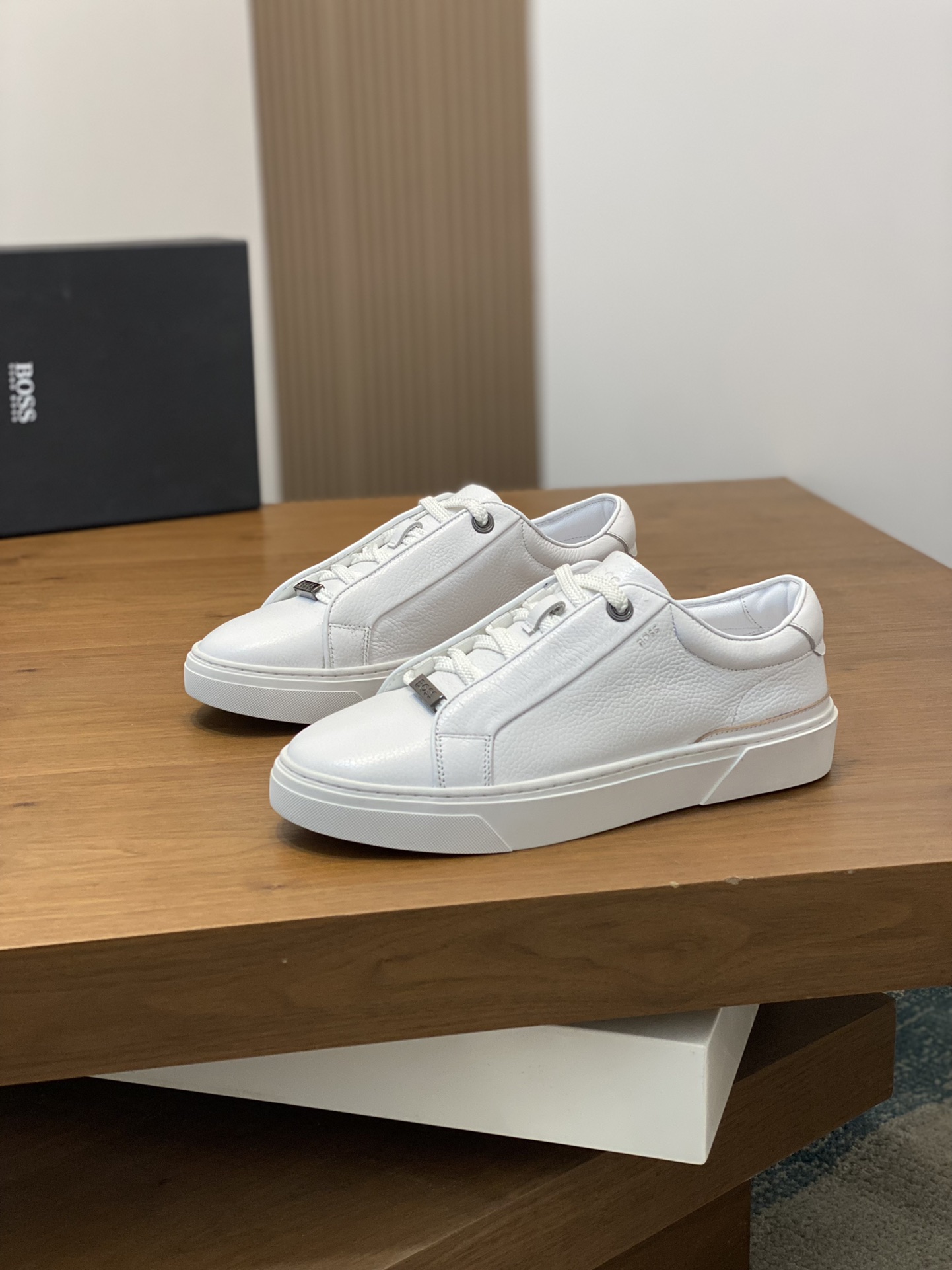 Boss zapatillas de deporte casuales de los hombres, la versión original del molde abierto, capa de l