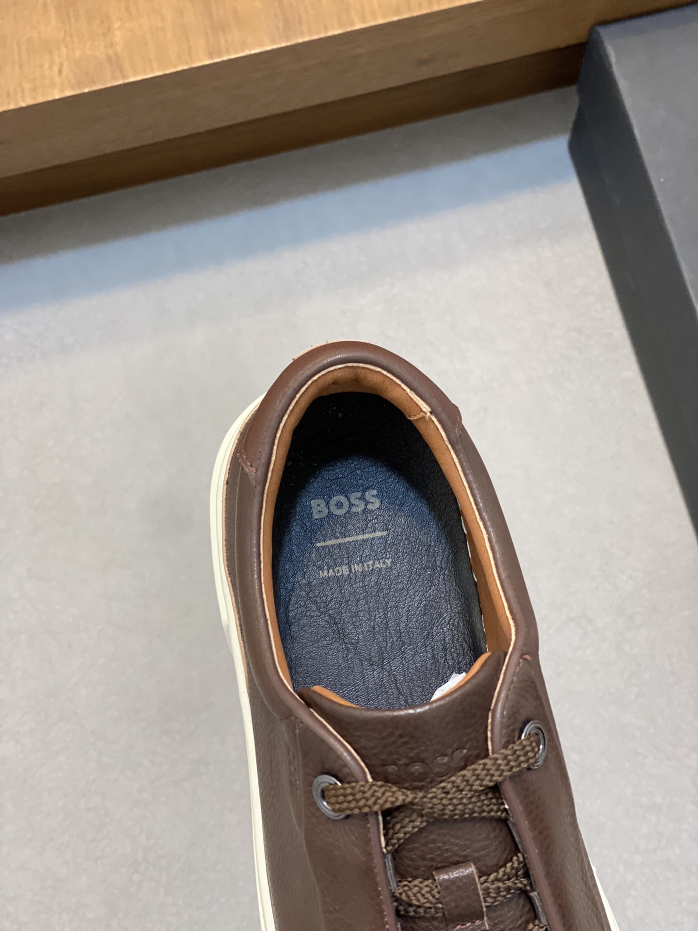 Boss zapatillas de deporte casuales de los hombres, la versión original del molde abierto, capa de l