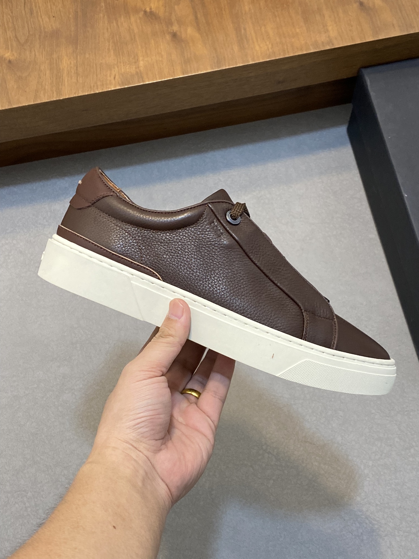 Boss zapatillas de deporte casuales de los hombres, la versión original del molde abierto, capa de l
