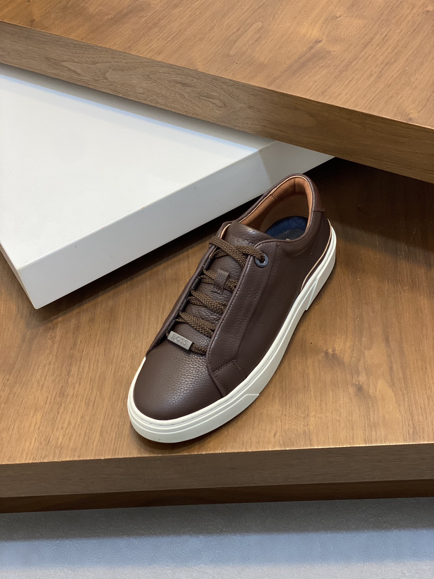 Boss zapatillas de deporte casuales de los hombres, la versión original del molde abierto, capa de l
