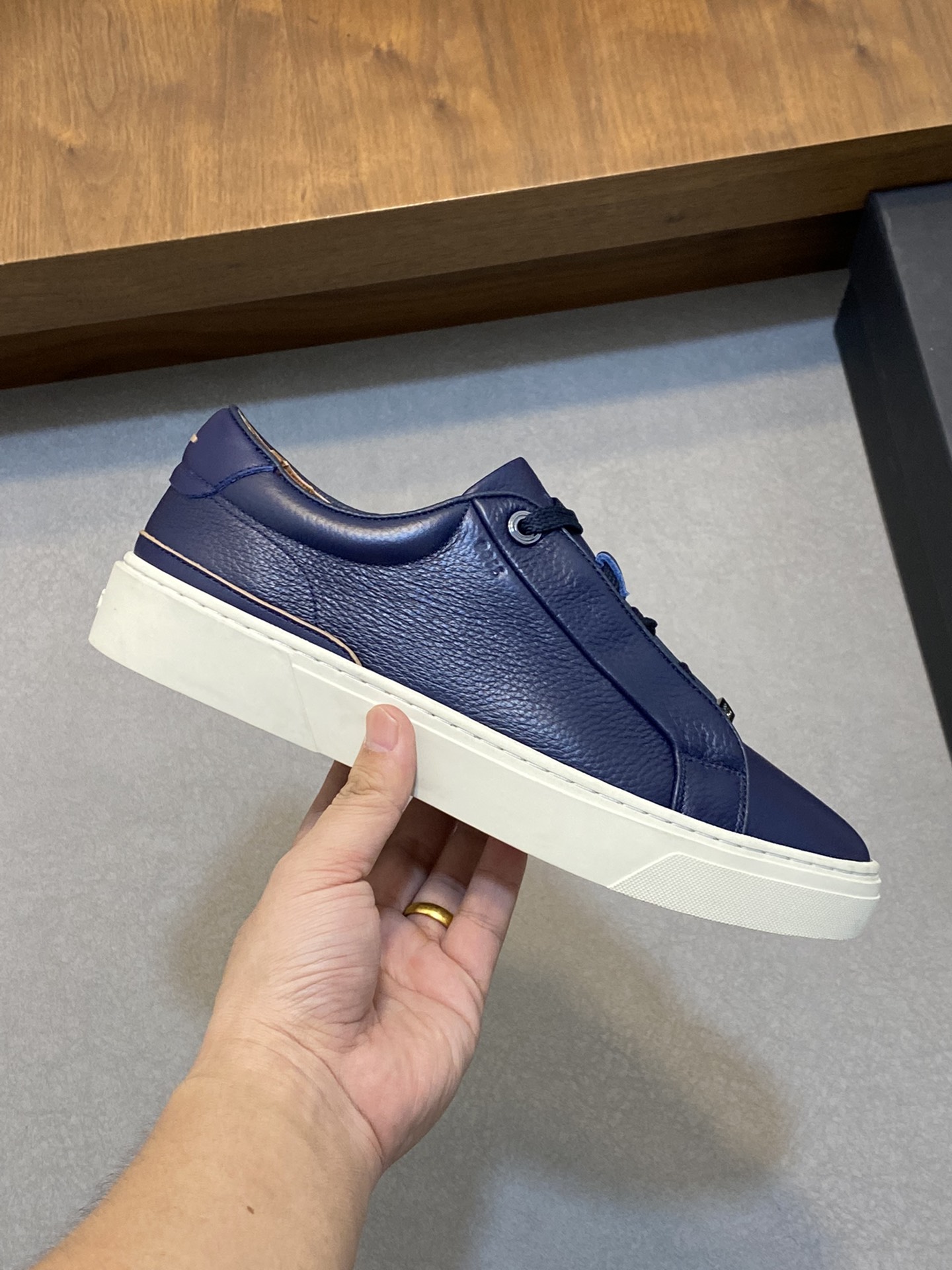 Boss zapatillas de deporte casuales de los hombres, la versión original del molde abierto, capa de l