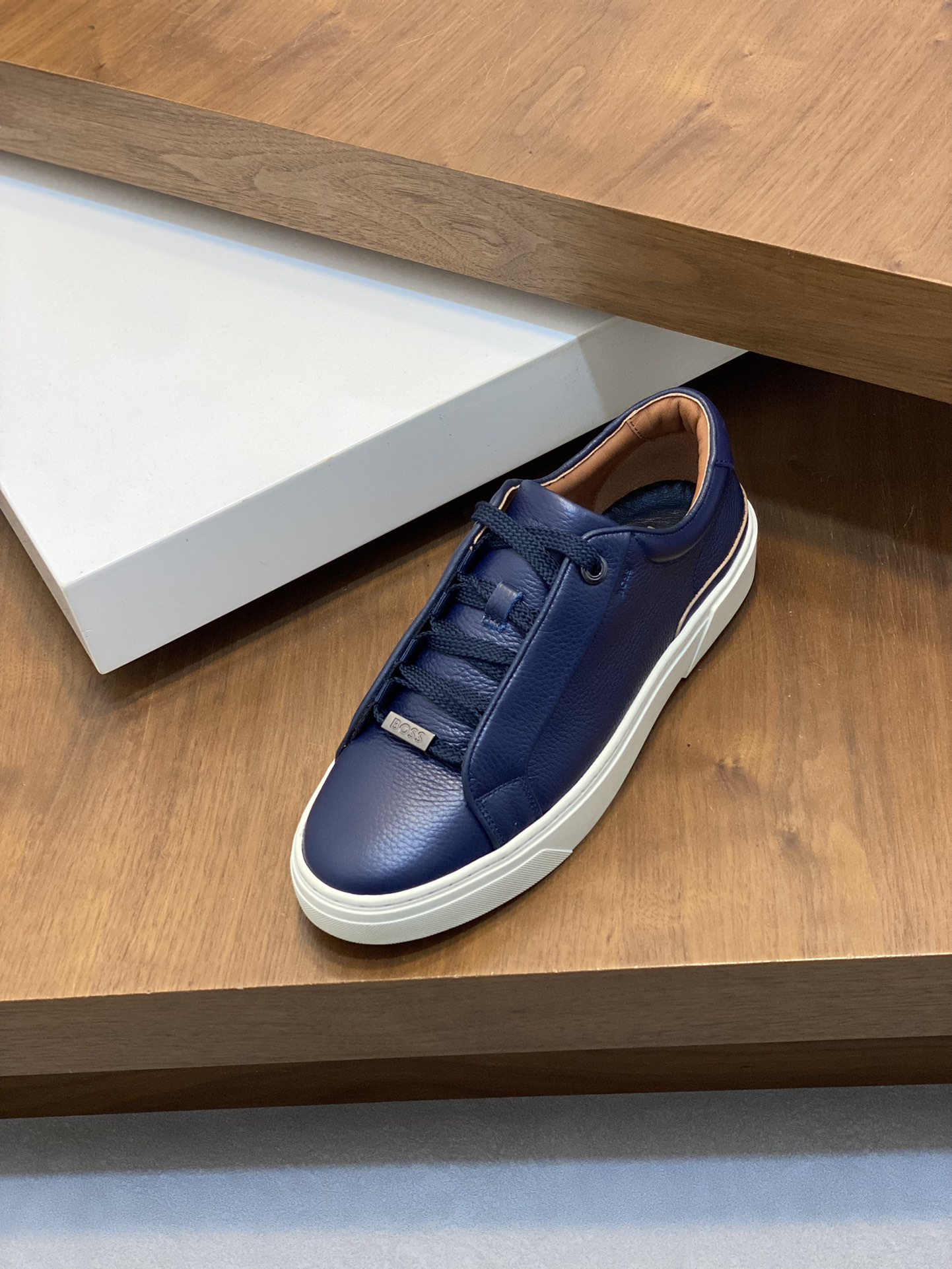 Boss zapatillas de deporte casuales de los hombres, la versión original del molde abierto, capa de l
