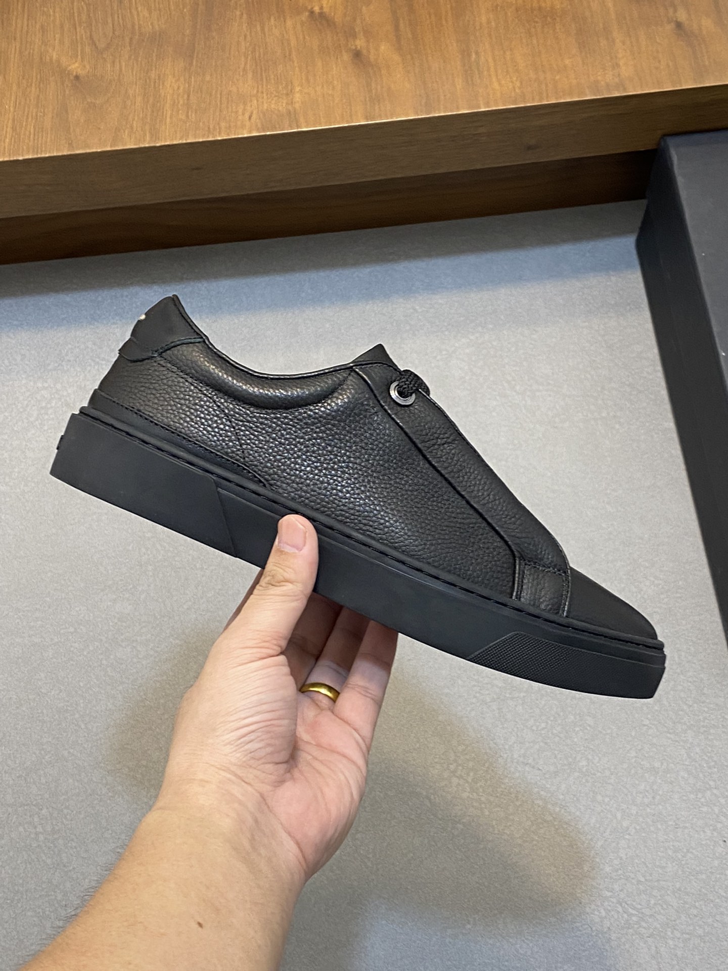 Boss zapatillas de deporte casuales de los hombres, la versión original del molde abierto, capa de l