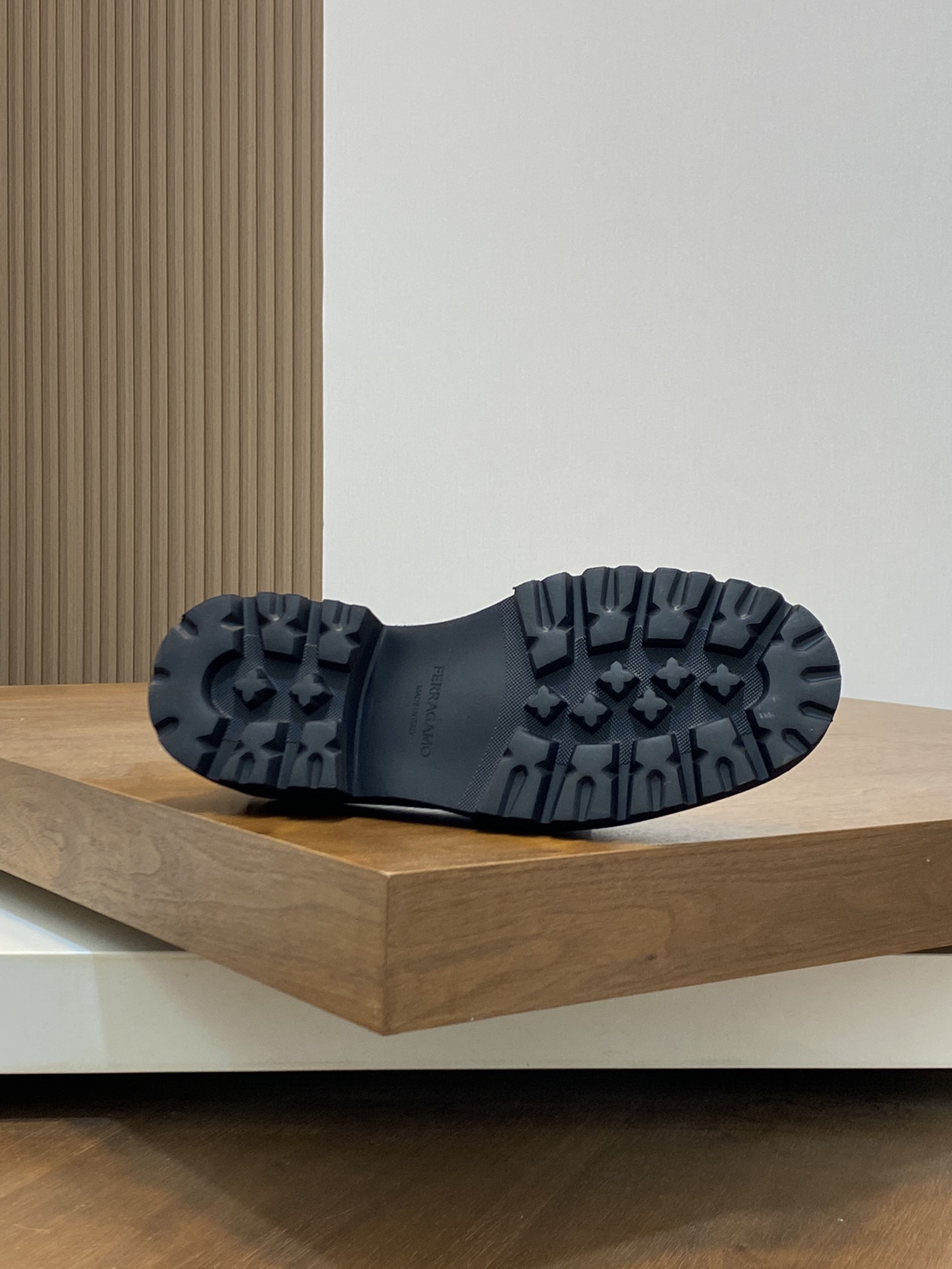 [Ferragamo] zapatos de los hombres, de alta calidad, los bienes de primera, parte superior de cuero 
